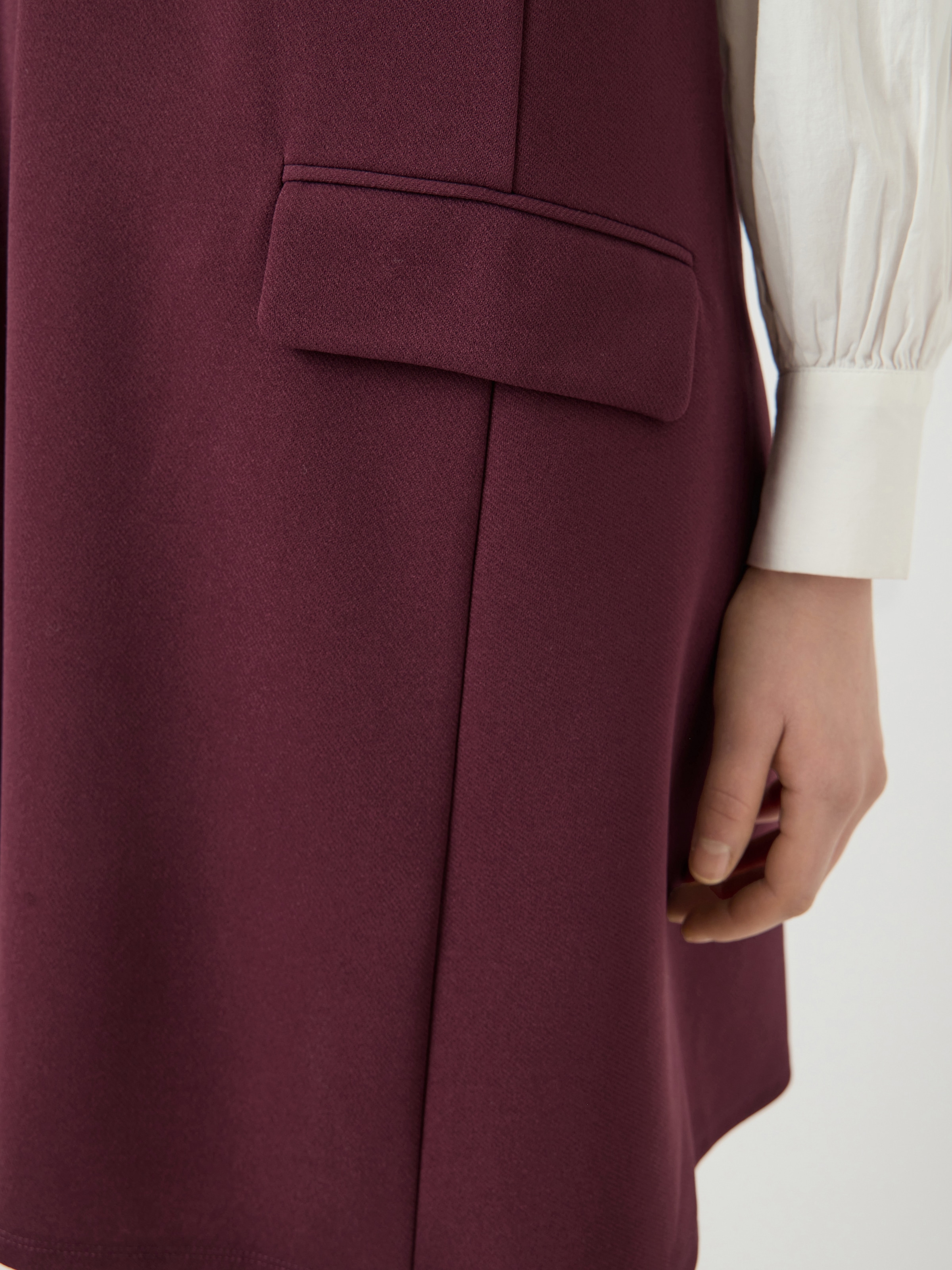 Y.A.S Mini-robe »YASMALEA SL WIDE DRESS S. NOOS« Poches à rabat Kunstfaser mit Stretch, loose fit