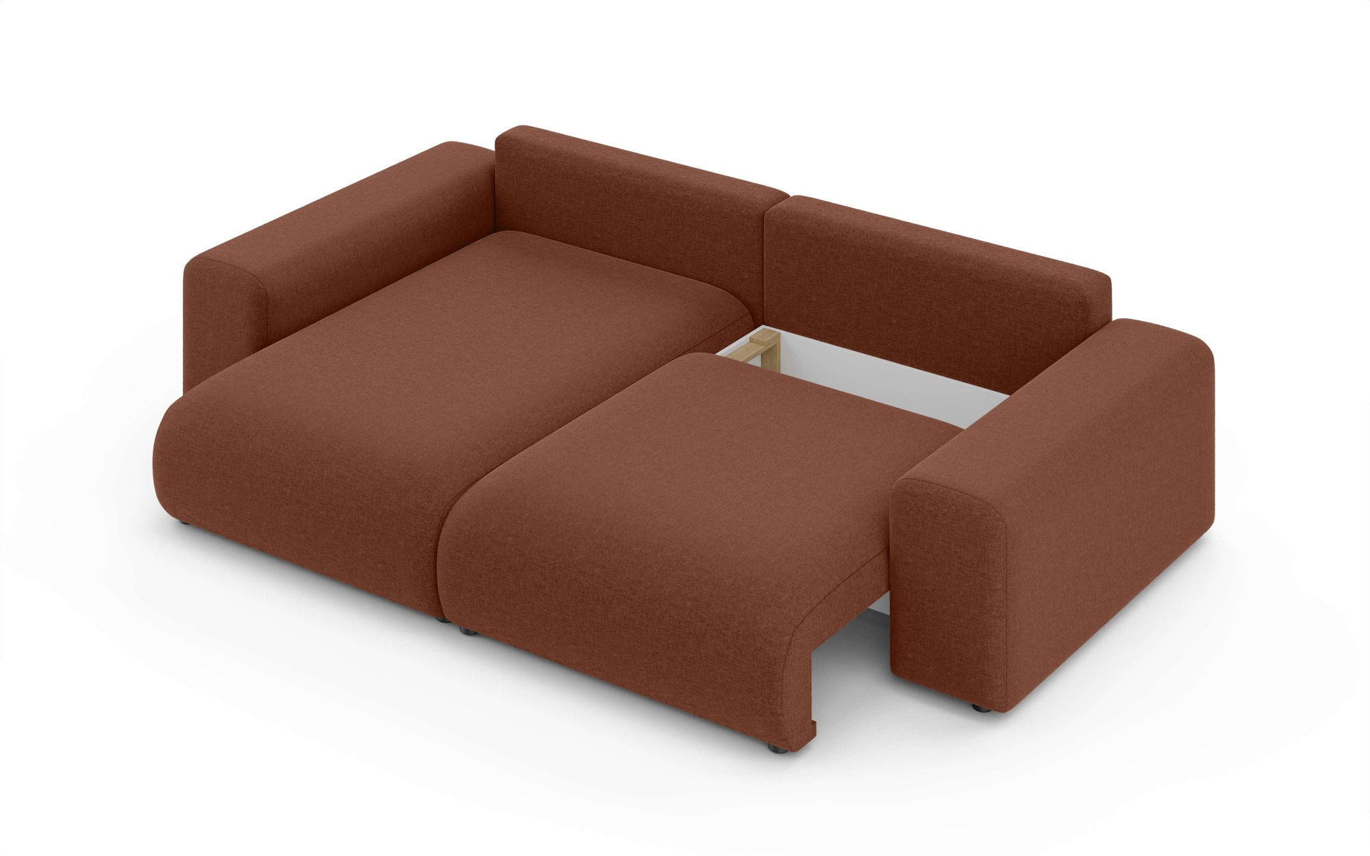 Home affaire Ecksofa »LAKESIDE mit Bettfunktion und Bettkasten, B/T/H 257/166/84 cm«, L-Form, Recamiere beidseitig montierbar, mit Wellenunterfederung
