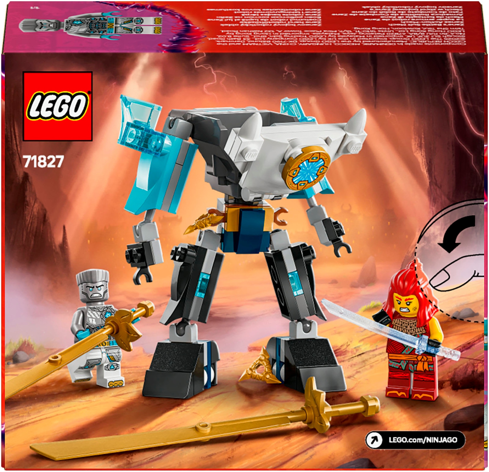 LEGO® Pions de construction »Zanes Action-Mech (71827), LEGO Ninjago« Made in Europe