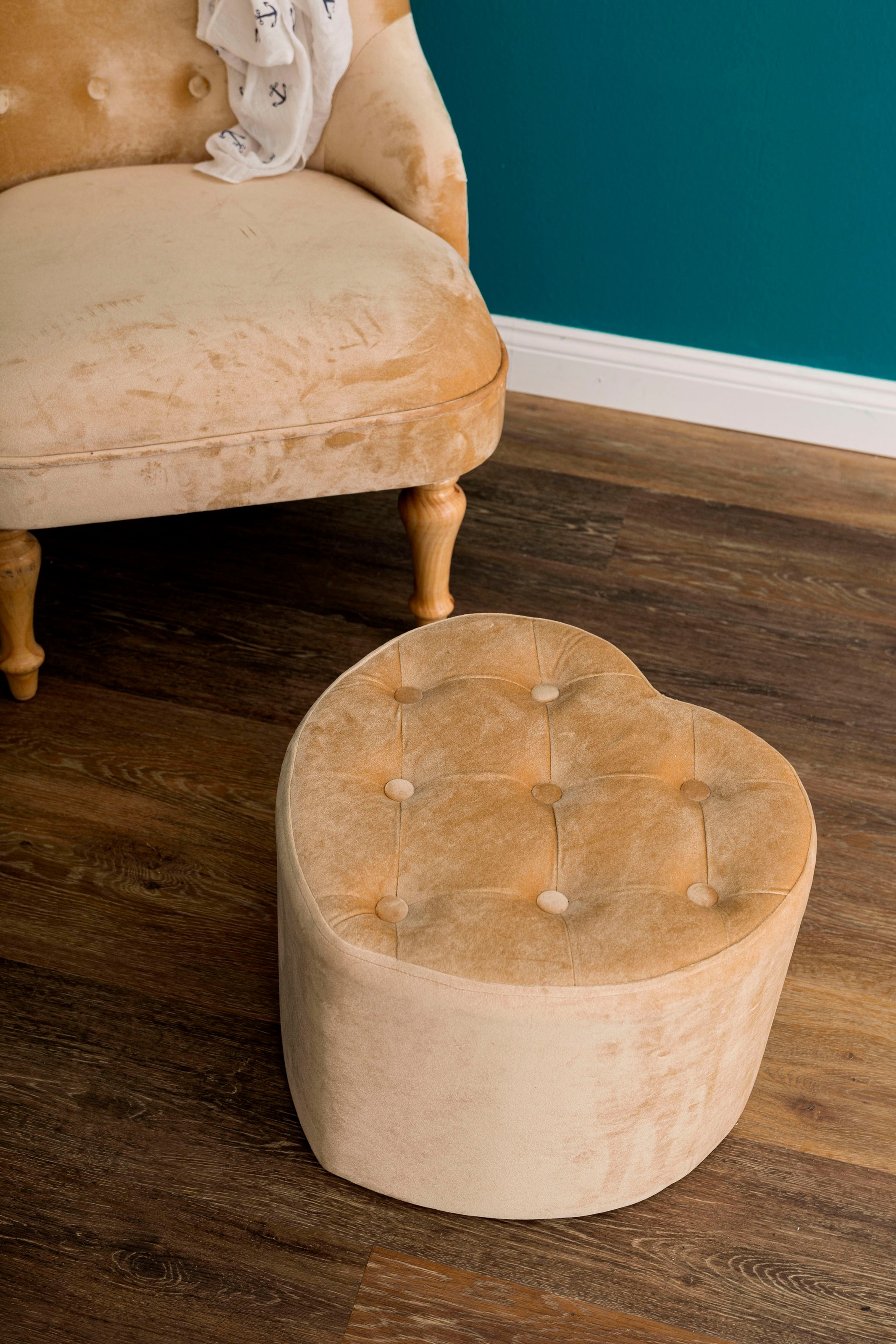 Image of my Flair Hocker, Herz m. Knöpfen rose durchm. Ca. 42cm bei Ackermann Versand Schweiz