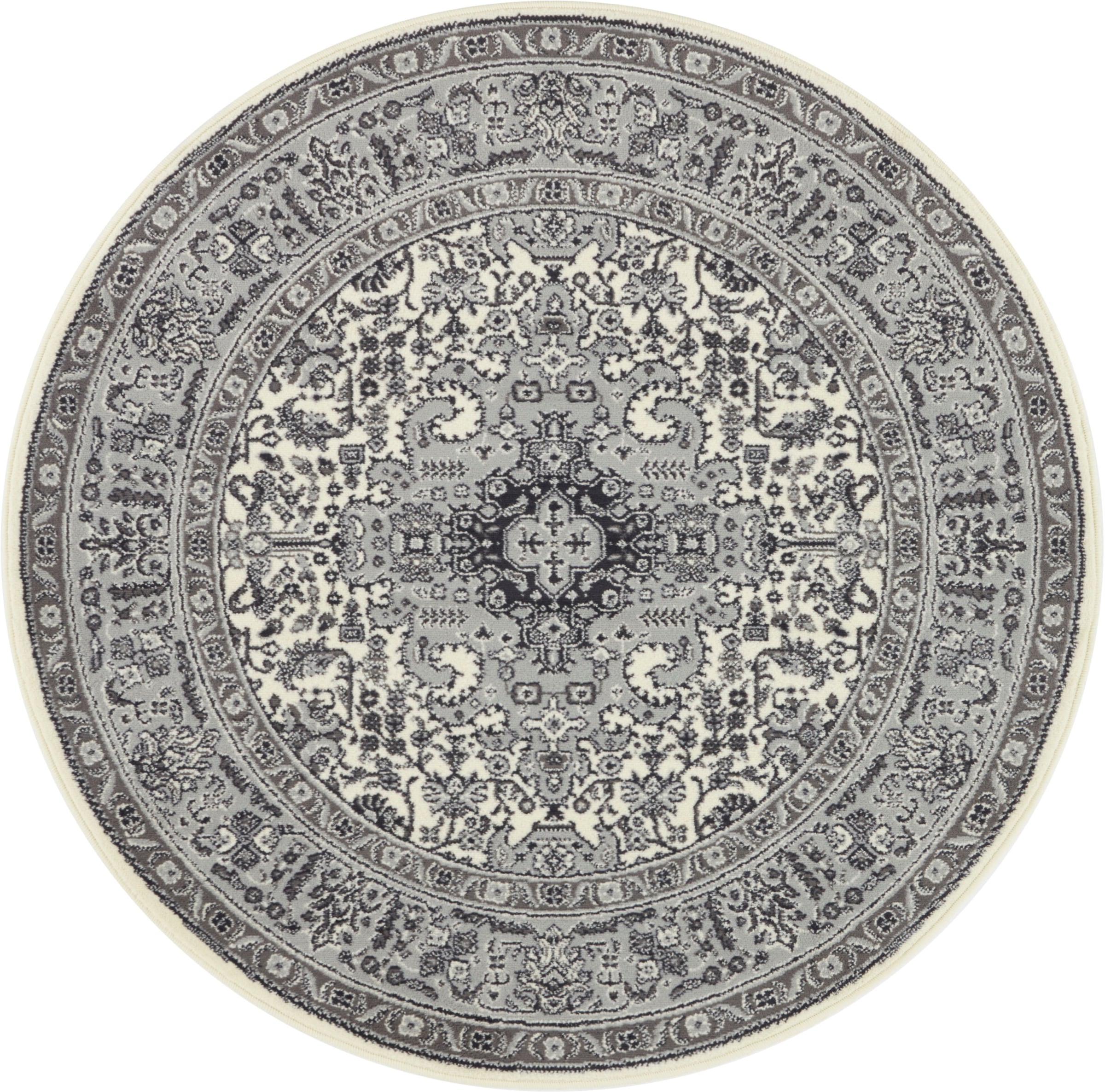 Teppich »Skazar Isfahan«, rund, Kurzflor, Orient, Teppich, Vintage, Esszimmer,...