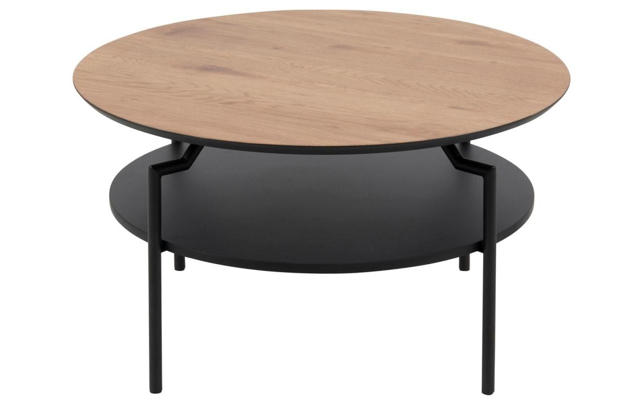 AC Design Couchtisch »Goldington Beistelltisch, Kaffetisch« Sofatisch, rund, dekorativem Rahmen, 1 Ablage, T: 80 cm