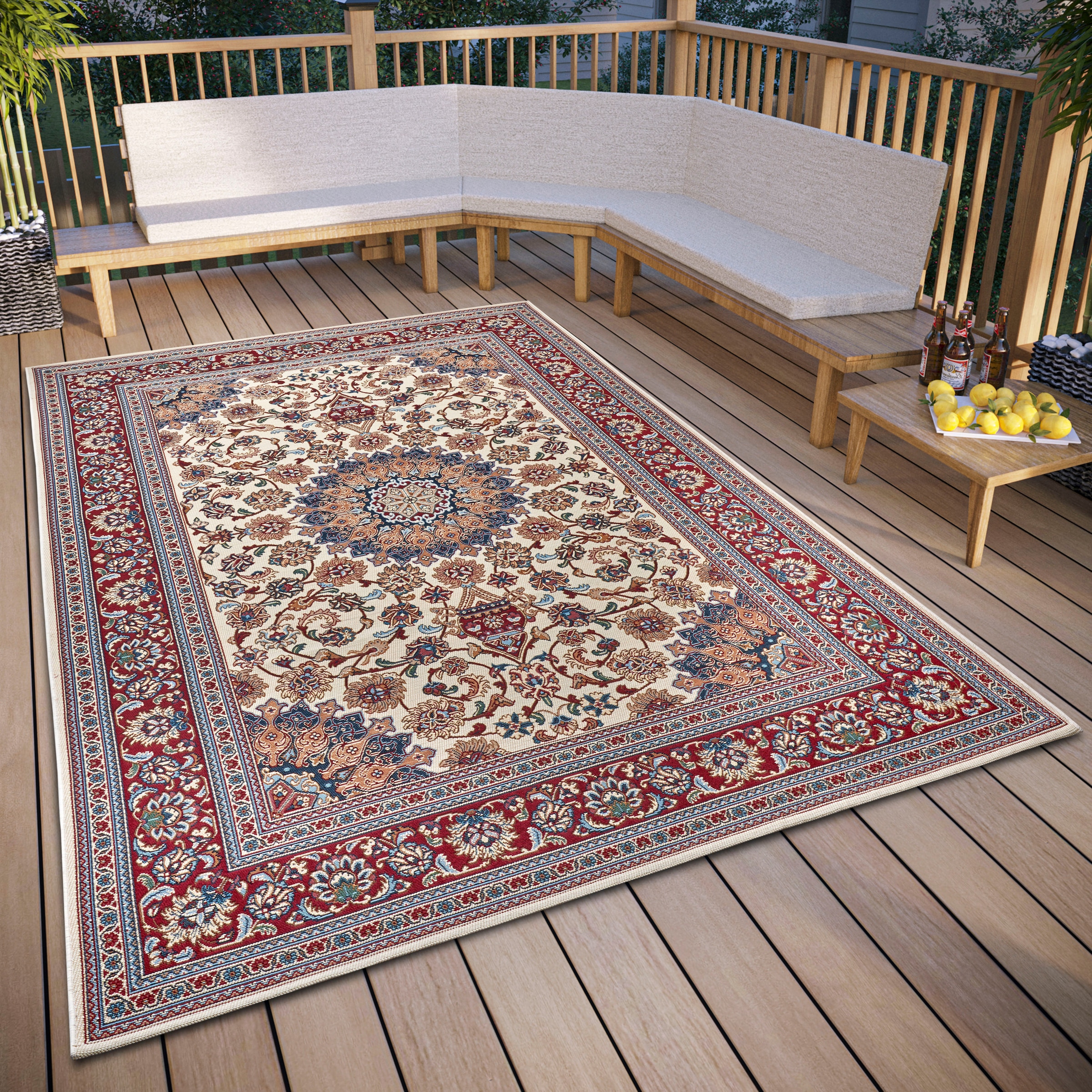 HANSE Home Teppich »Kadi«, rechteckig, In-& Outdoor, Teppich, Wetterfest,  Balkon, Garten, Wohnzimmer, Orient jetzt kaufen