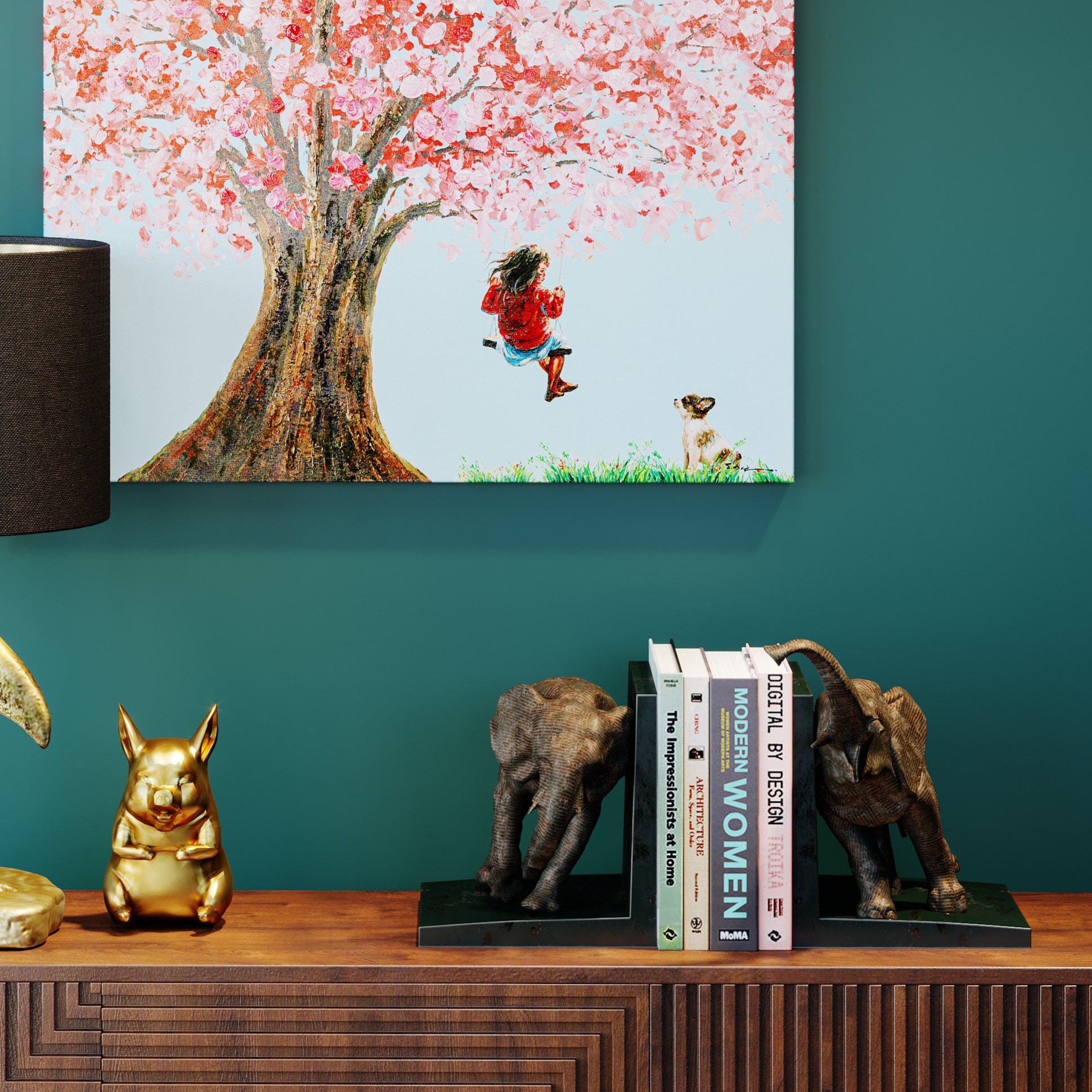 Kare Design Serre-livres »Buchstütze Elephants 25 (2/Set)«