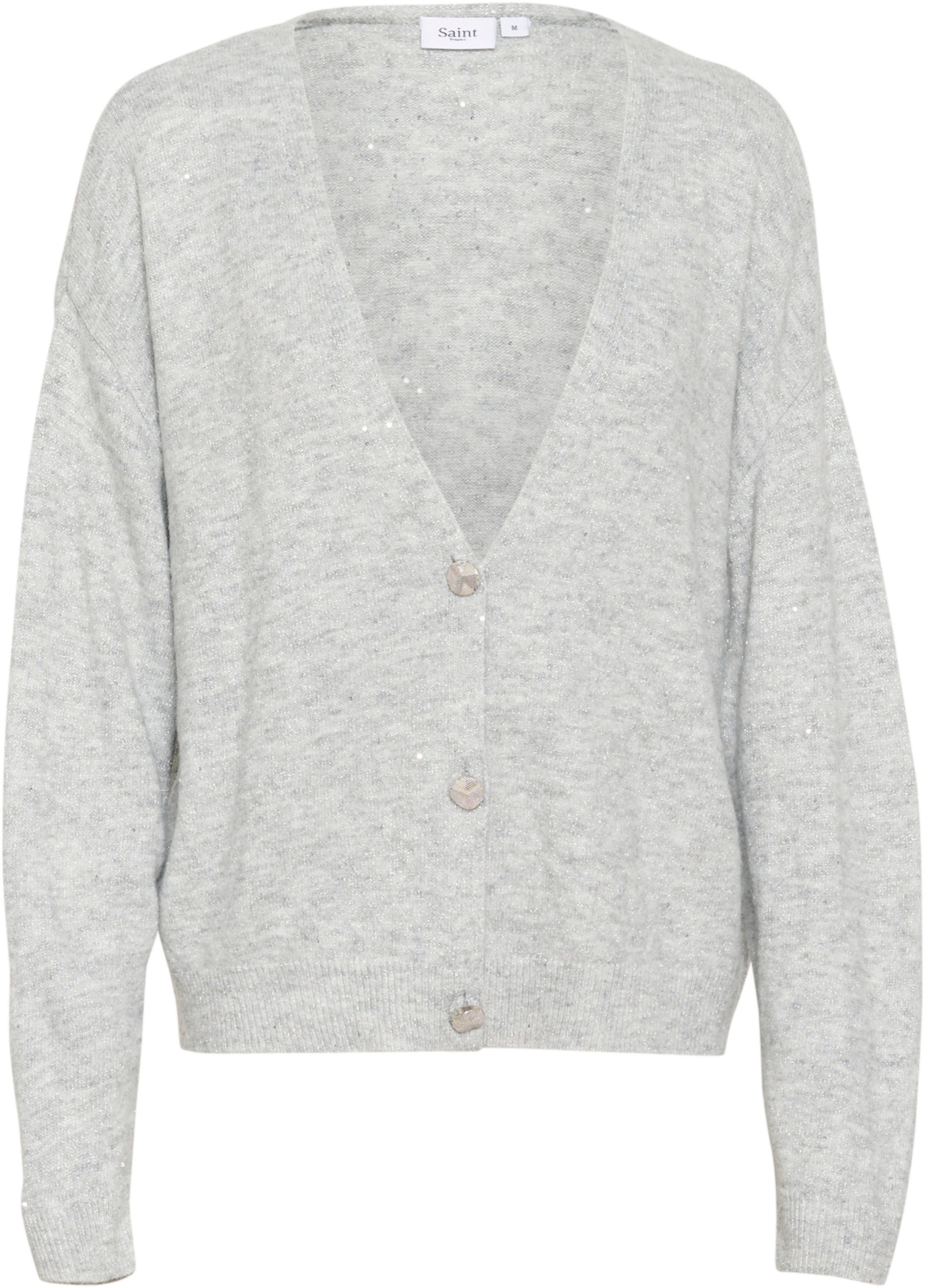 Saint Tropez Strickjacke »HayaSZ Cardigan«, aus Glitzergarn
