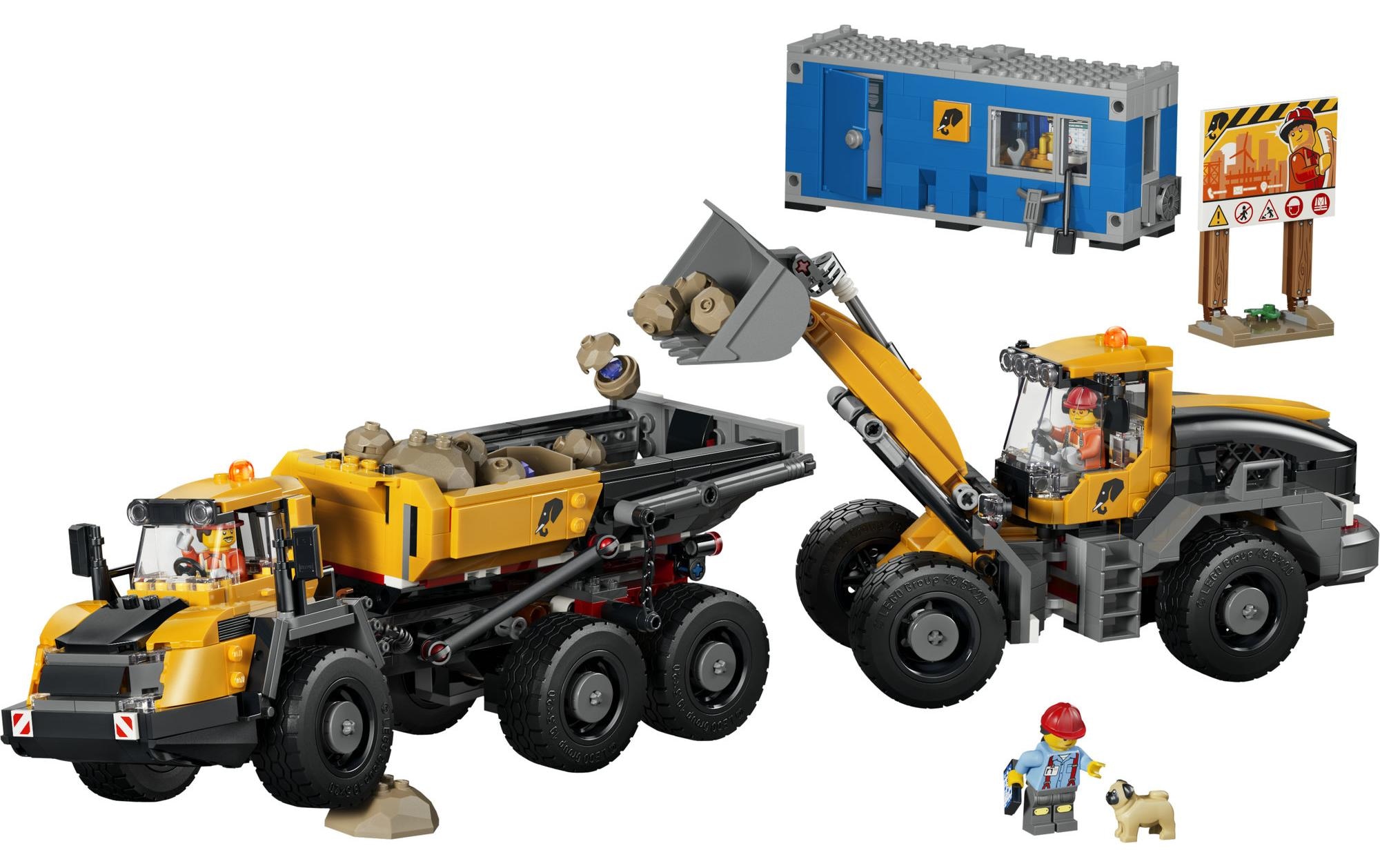 LEGO® Pions de construction »Kipplaster und Schaufellader (60494), LEGO City« fabriqué en Europe