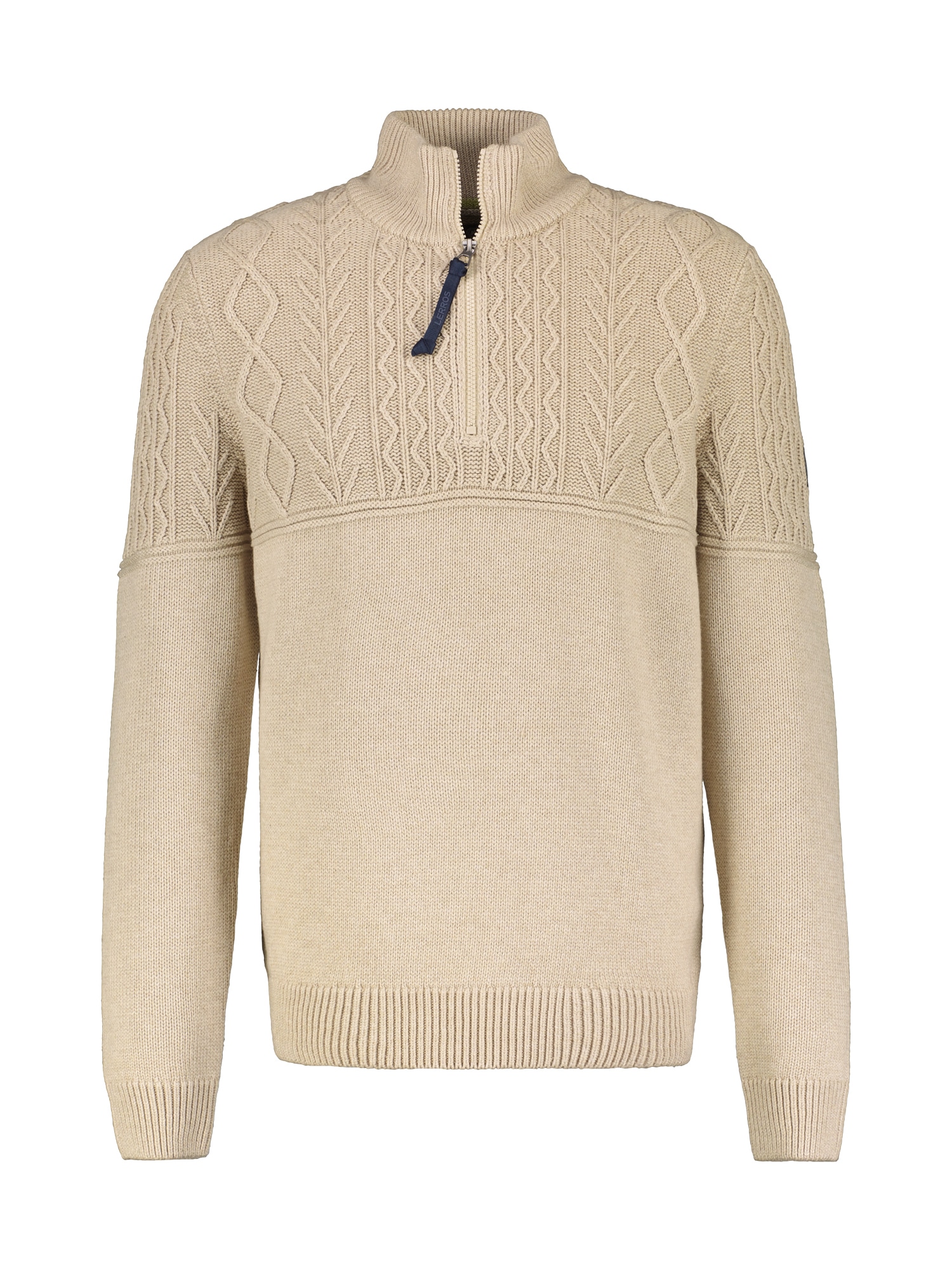 Image of LERROS Strickpullover "Stricktroyer, tonal gemustert"