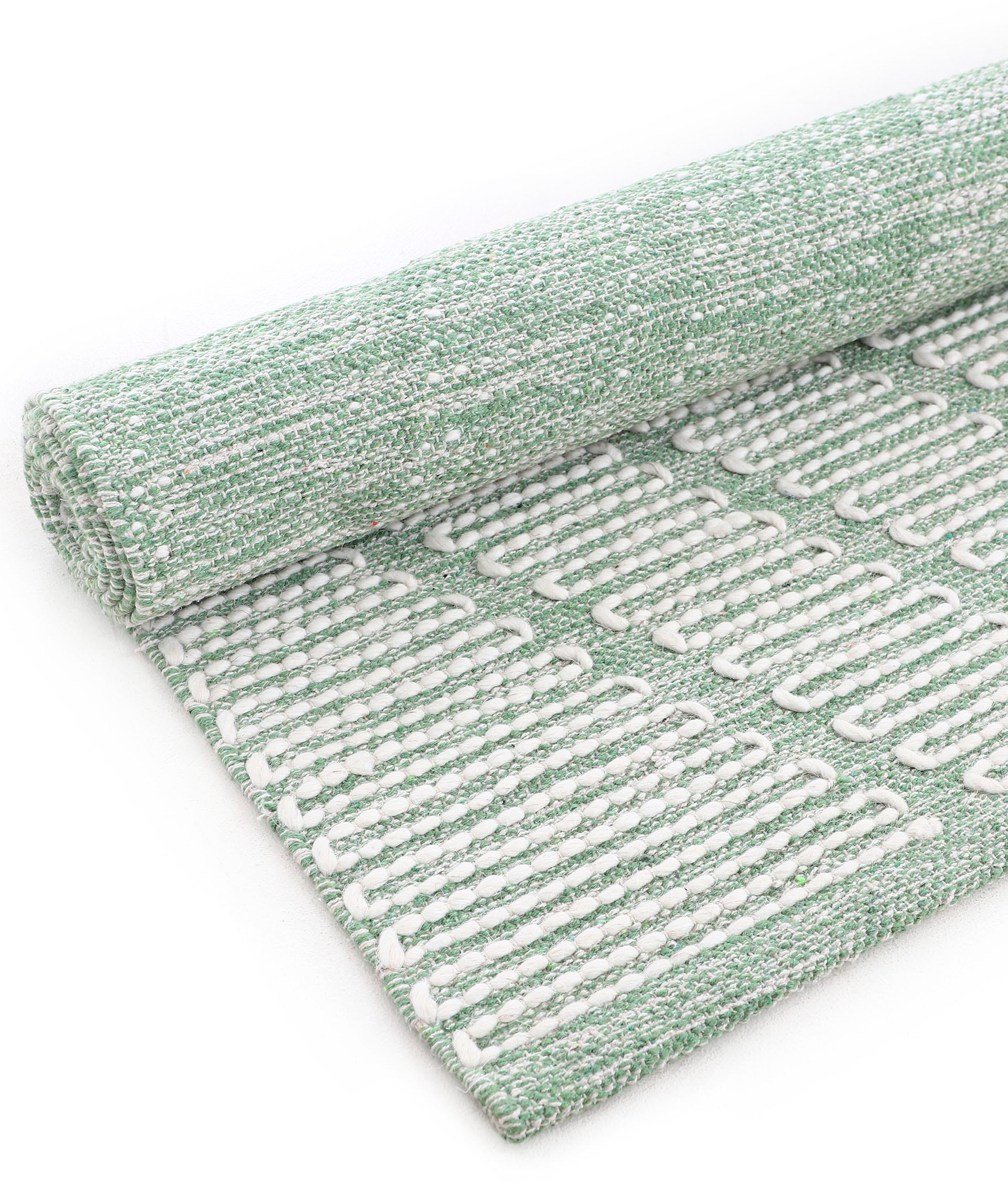 carpetfine Teppich Durry«, reine Effekt, kaufen Handweb, handgewebt, »Kelim rechteckig, Baumwolle günstig geometrisch, Hoch-Tief