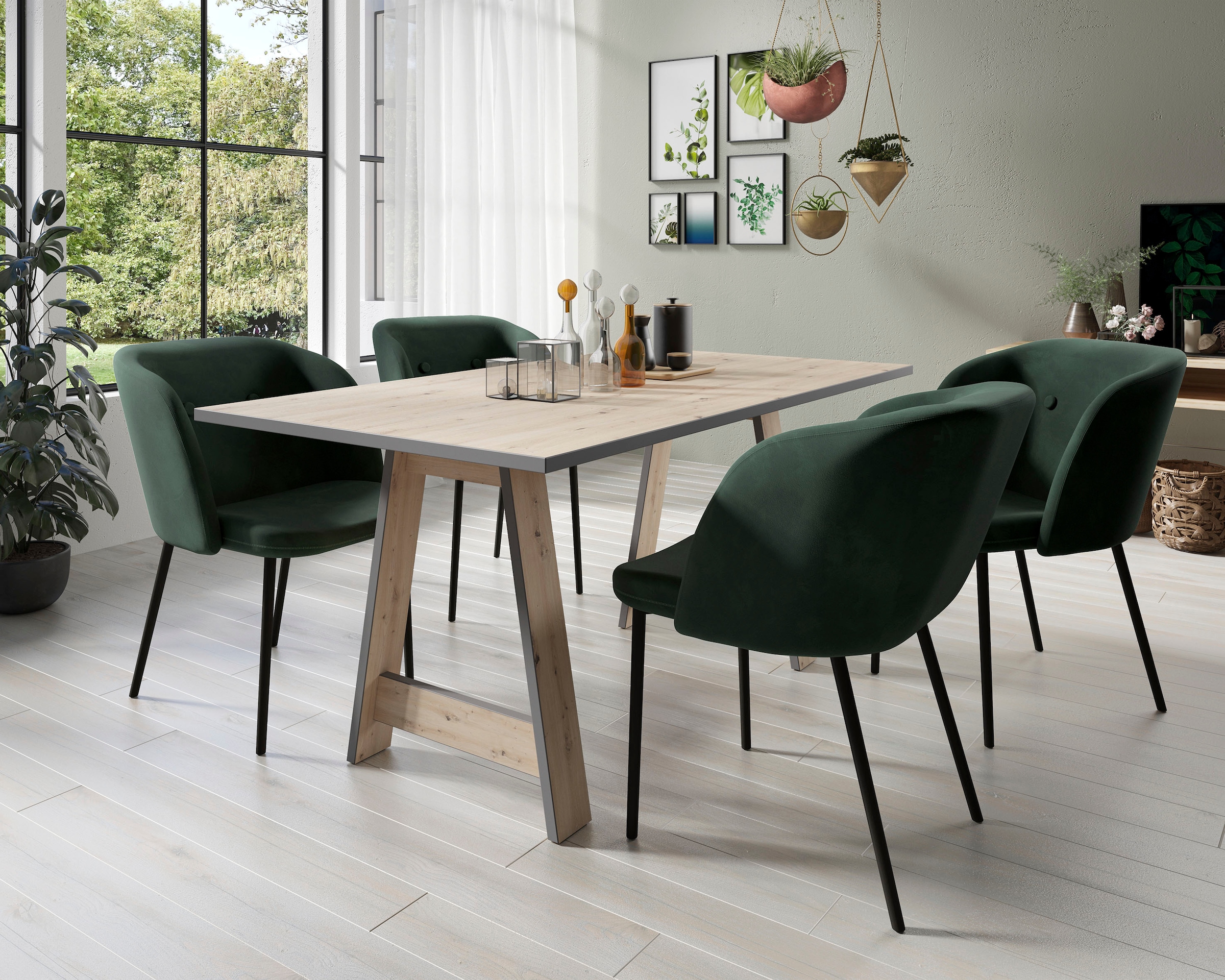 Homexperts Esstisch, Breite 160 cm, Gestell in A-Form