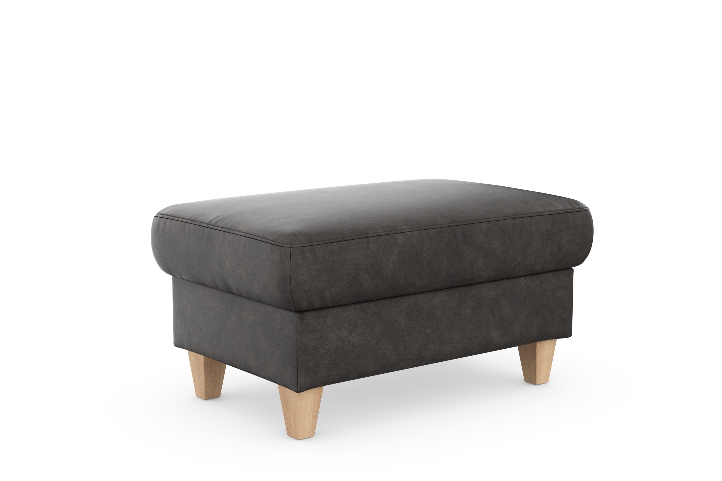 sit&more Tabouret de rangement »Farö« mit Stauraum und Federkern und naturfarbenen Füssen