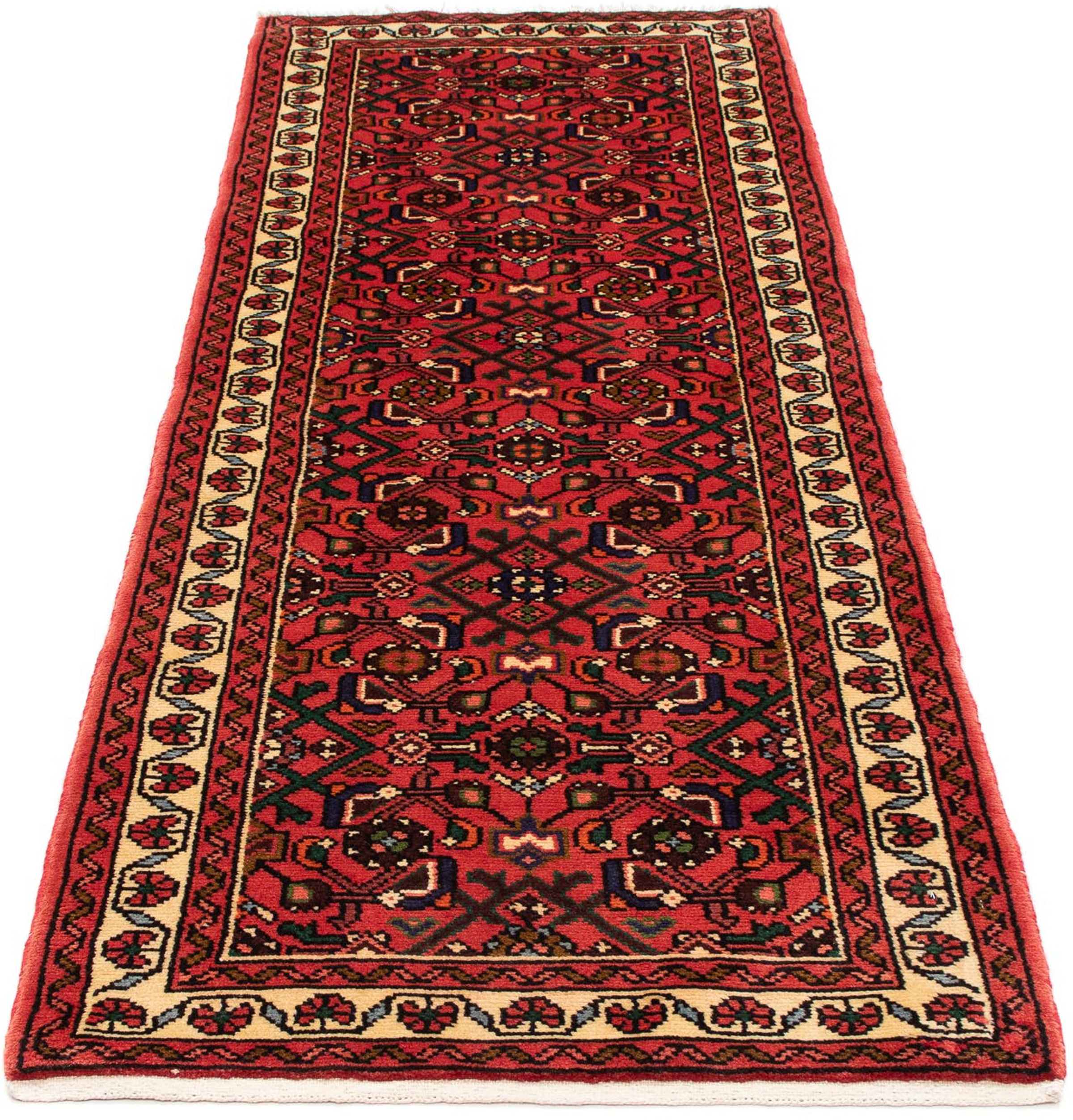 Image of morgenland Orientteppich »Perser - Nomadic - 203 x 75 cm - dunkelrot«, rechteckig, 10 mm Höhe, Wohnzimmer, Handgeknüpft, Einzelstück mit Zertifikat bei Ackermann Versand Schweiz