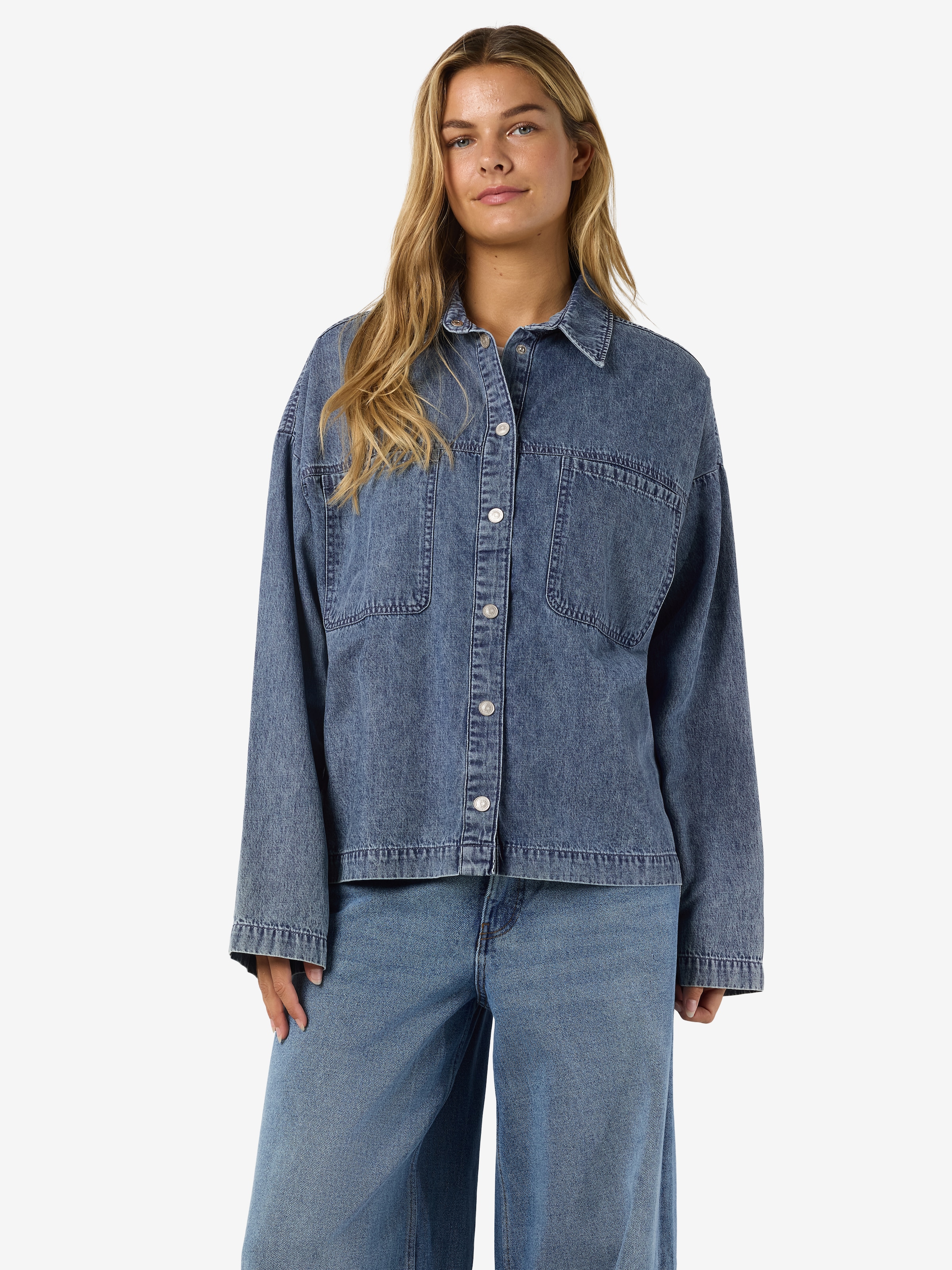 Image of Noisy may Jeansbluse "NMENZA L/S OVERSIZE SHIRT MG004MB NOOS"