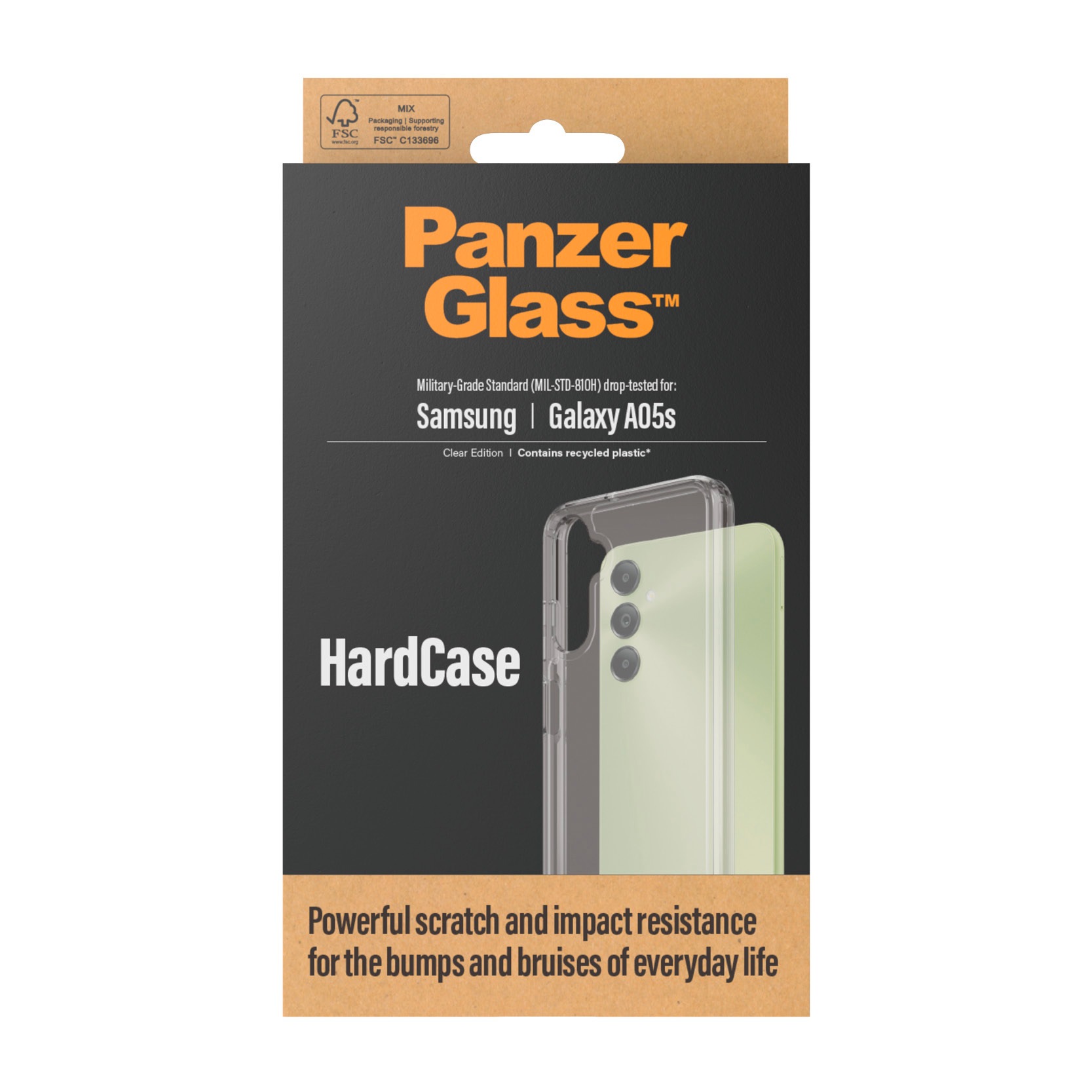 PanzerGlass Handyhülle »HardCase für Samsung Galaxy A05s«, Backcover, Schutzhülle, Schutz, Sturzschutz, stossfest