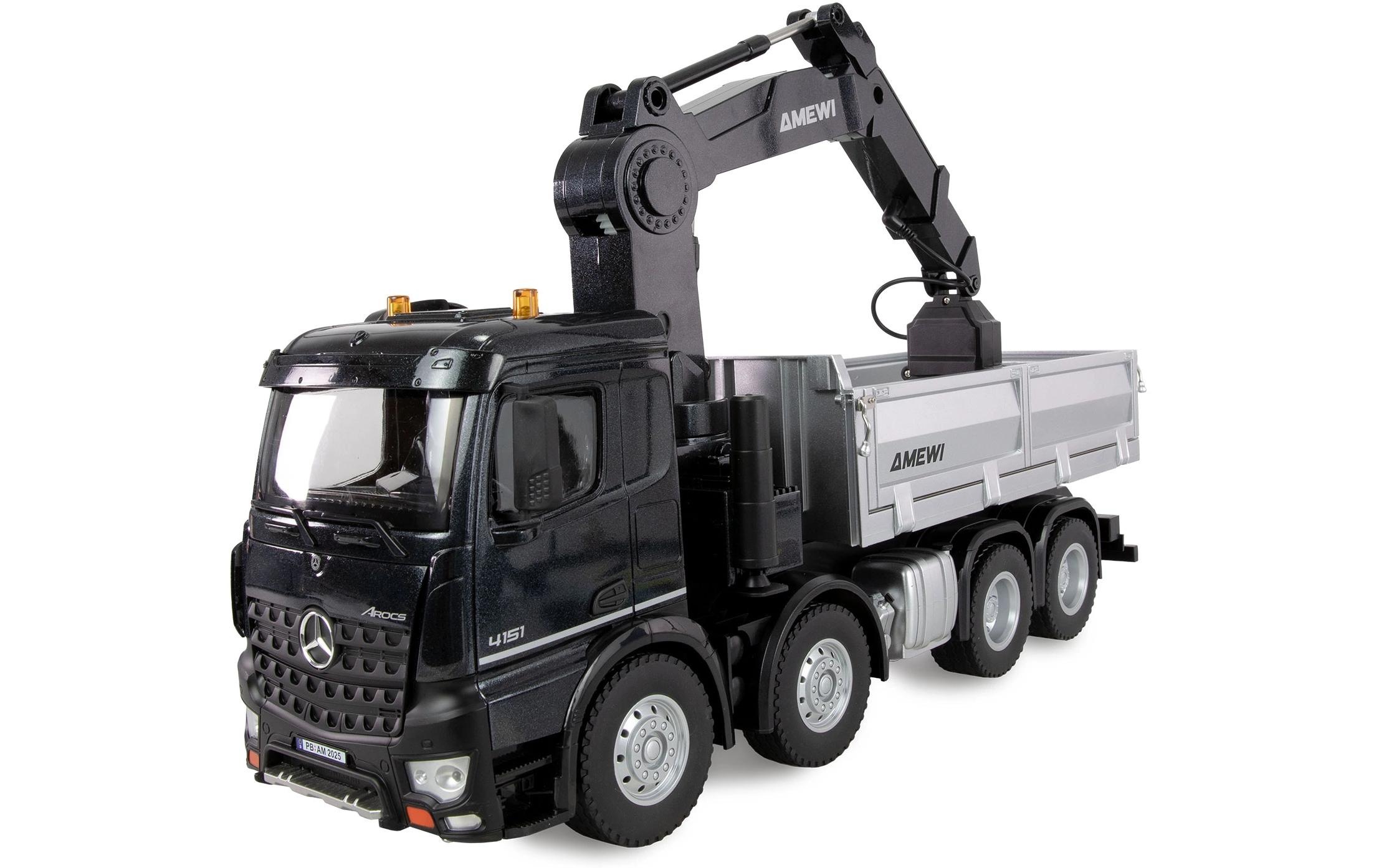 Amewi CAMION RC »Mercedes-Benz Arocs 8 x 4/4 1:18 Kran/Kipper« transmission 8x4