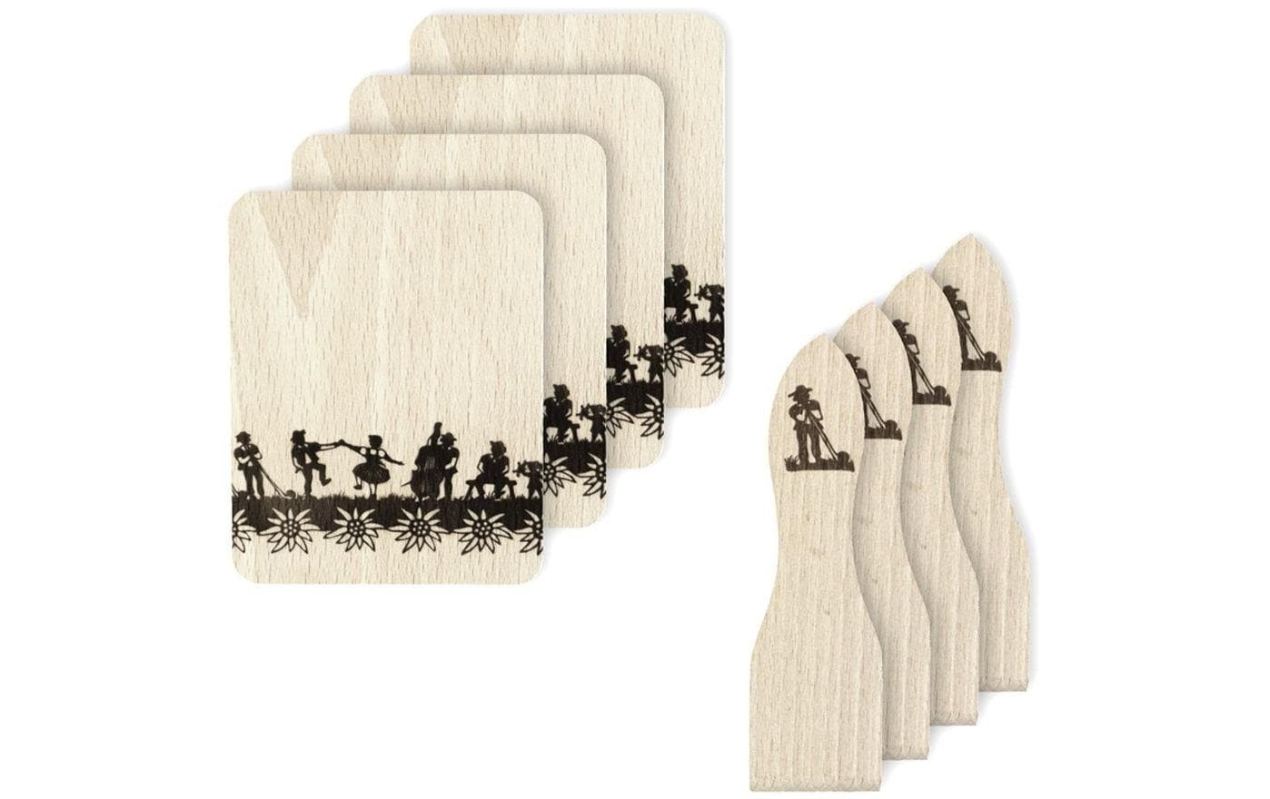 Image of Pfannenwender "Trendform Swiss 4 Stück" Holzart: Buche (Europa)