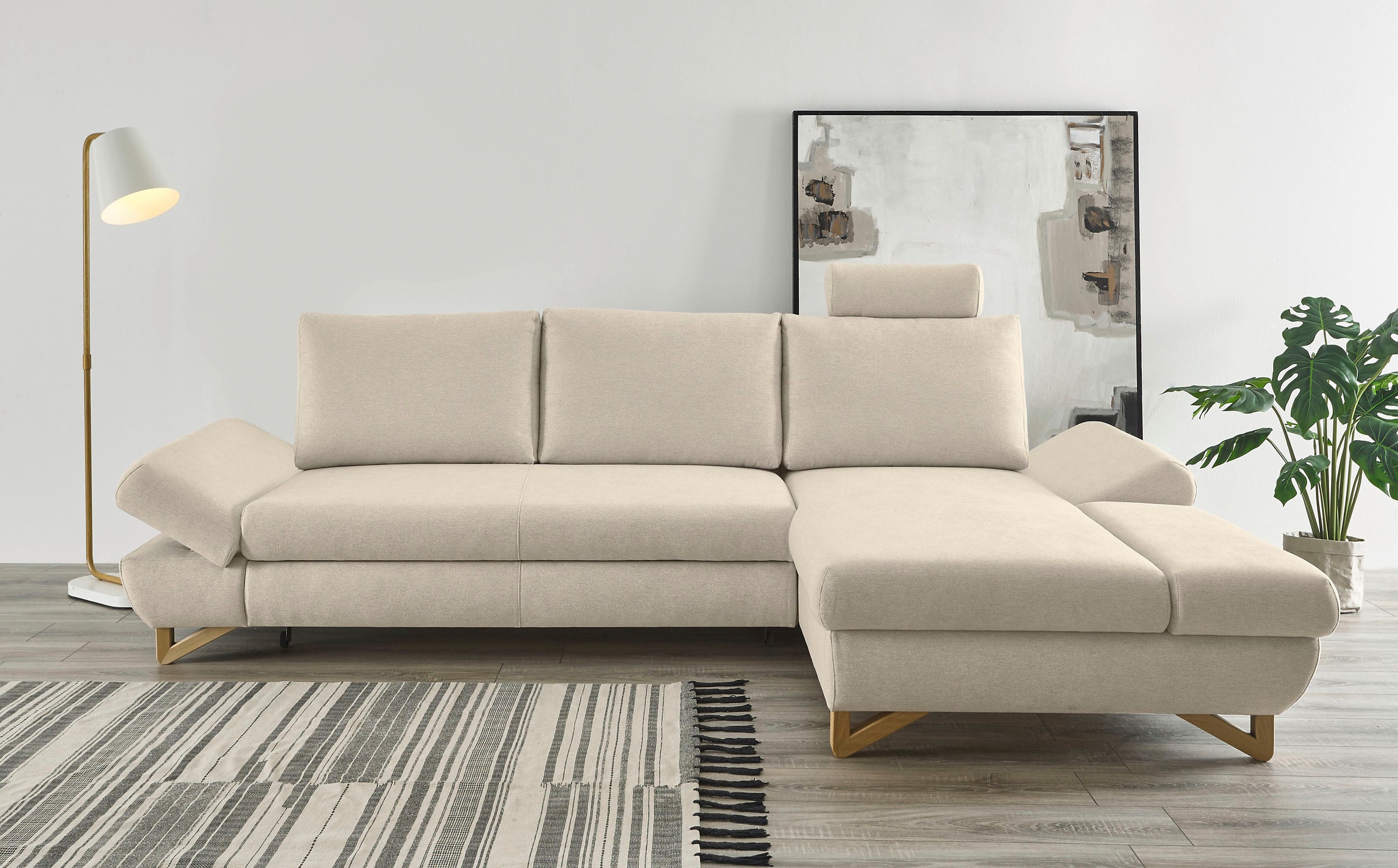 Image of Home affaire Schlafsofa "City/Giron" komfortable Bettfunktion (Liegefläche 245 x 138 cm), sowie Bettkasten