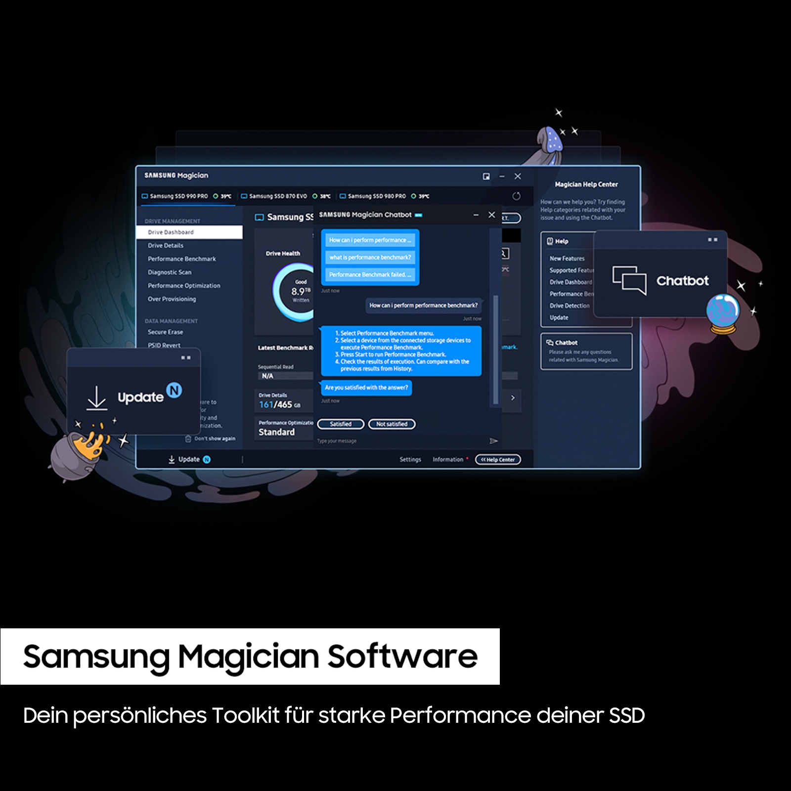 Samsung SSD interne »990 PRO NVMe™ M.2« 1 To