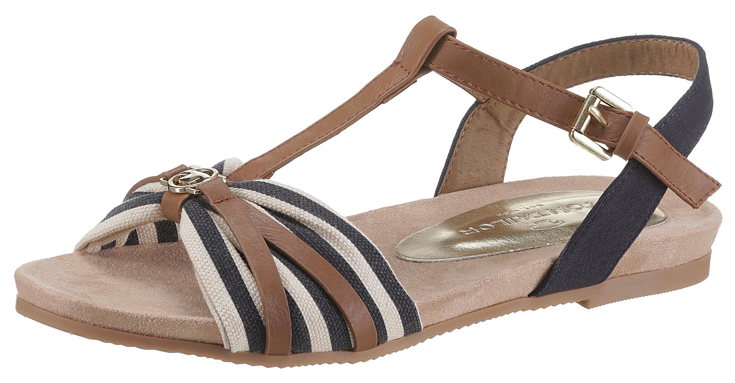 Image of TOM TAILOR Riemchensandale, mit Logo-Schmuckelement bei Ackermann Versand Schweiz