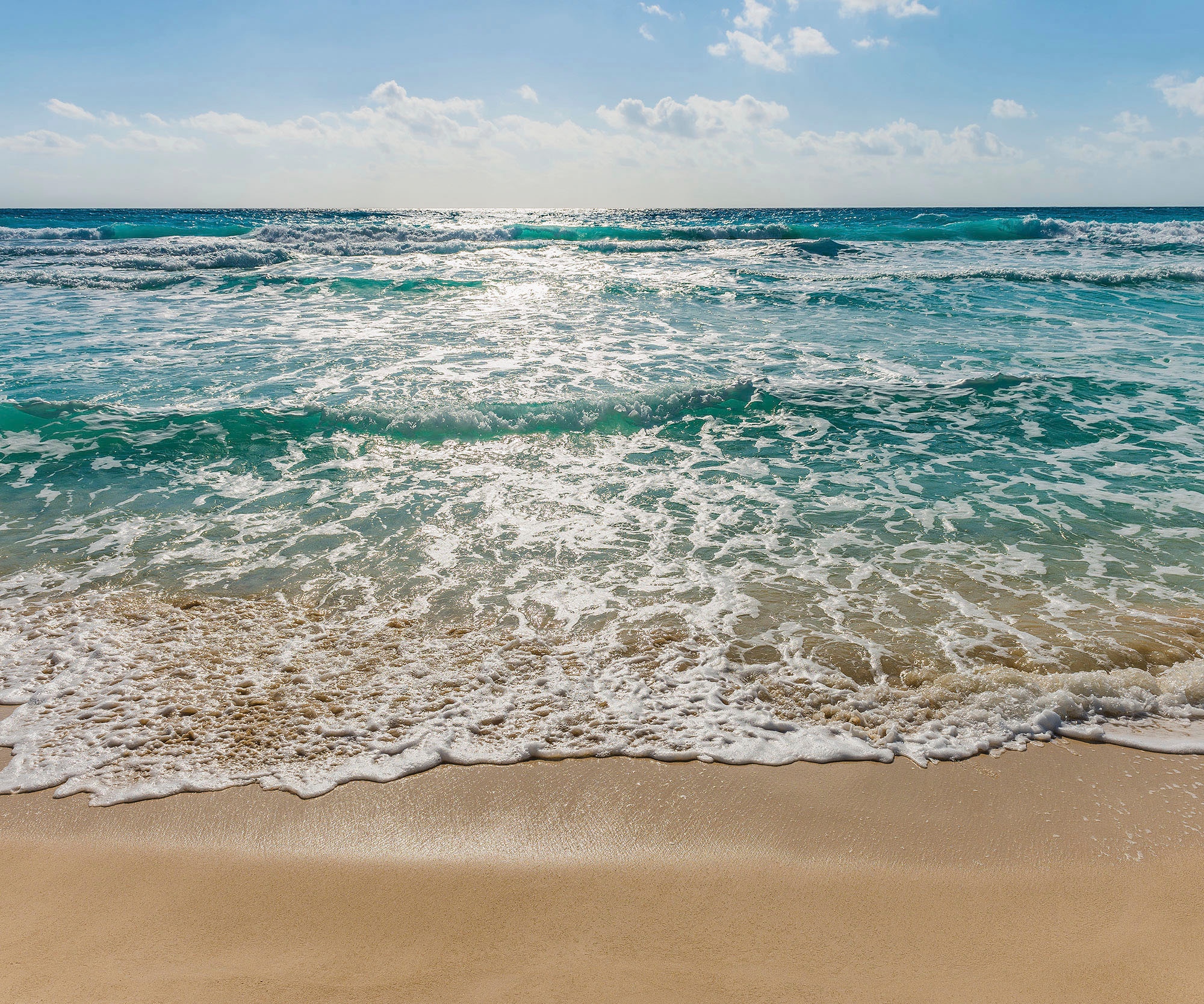 Komar Fototapete »Digitaldruck Vlies - Seaside - Grösse 300 x 250 cm«, bedruckt, Wohnzimmer, Schlafzimmer