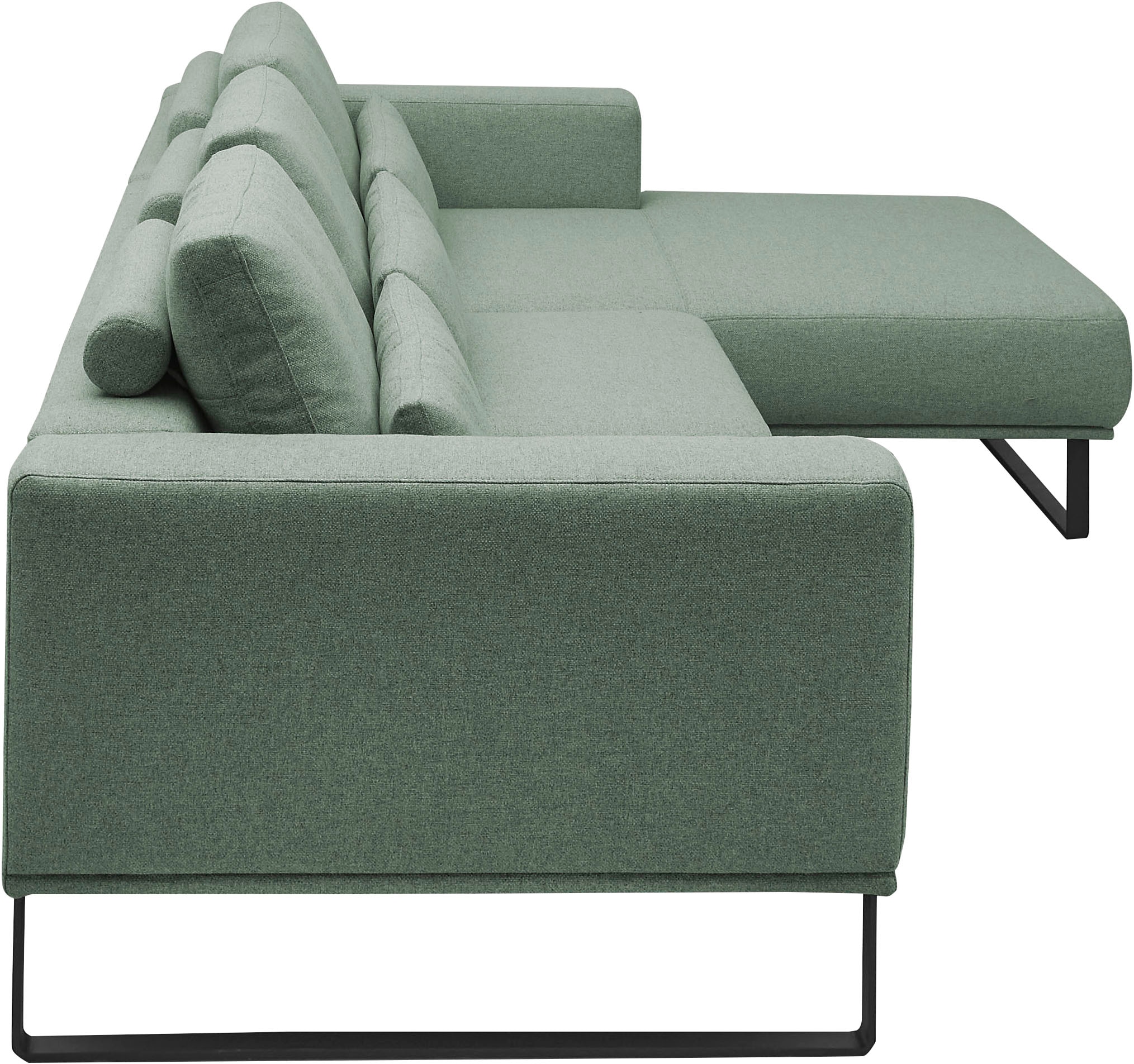 Musterring Canapé d'angle »JustB! PM100« design moderne avec patins métalliques noirs et largeur de 292 cm - 6 couleurs