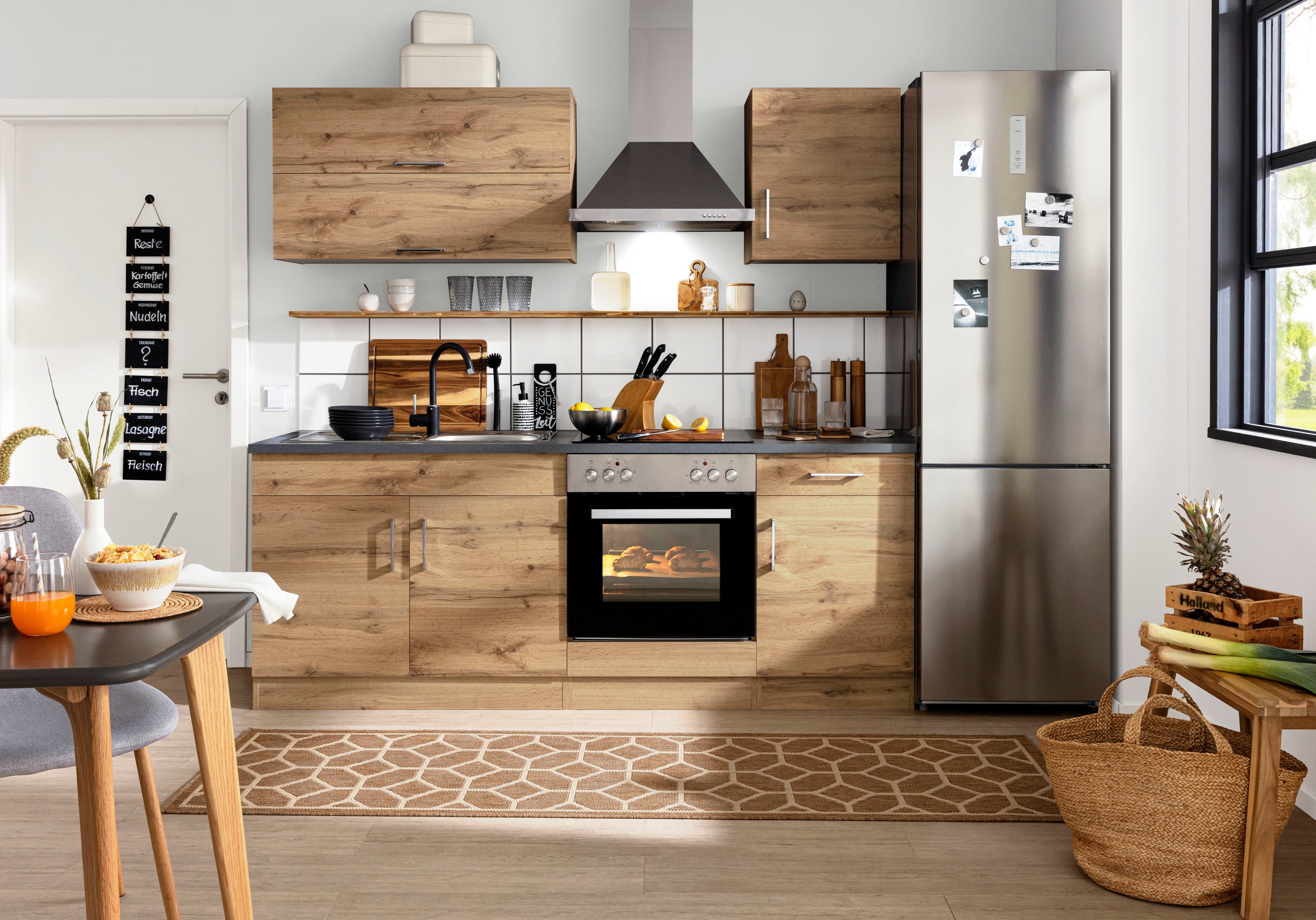 KOCHSTATION Kitchenette »KS-Colmar« sans appareils électriques, largeur 210 cm