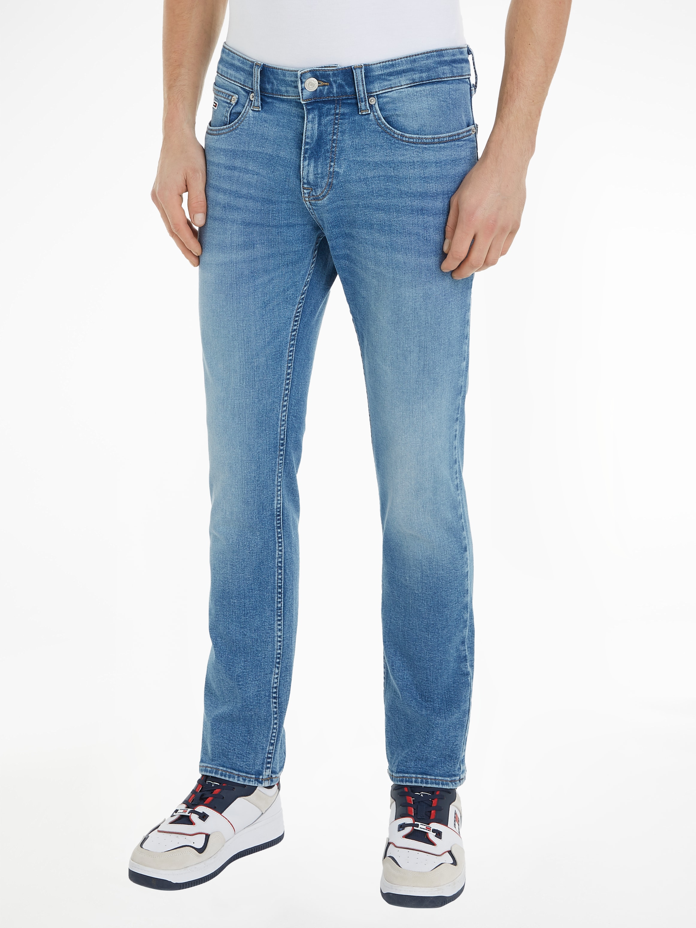 Tommy Jeans Slim-fit-Jeans »SCANTON SLIM«, mit Logoprägung