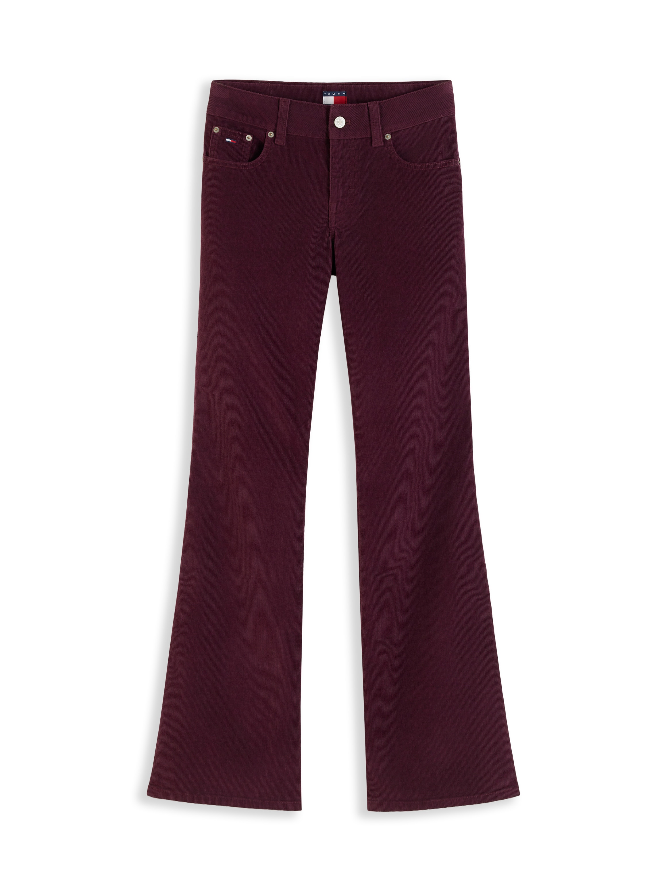 Image of Tommy Jeans Cordhose "TJW LW BOOTCUT CORD PANT" Baumwollmischung, bootcut fit