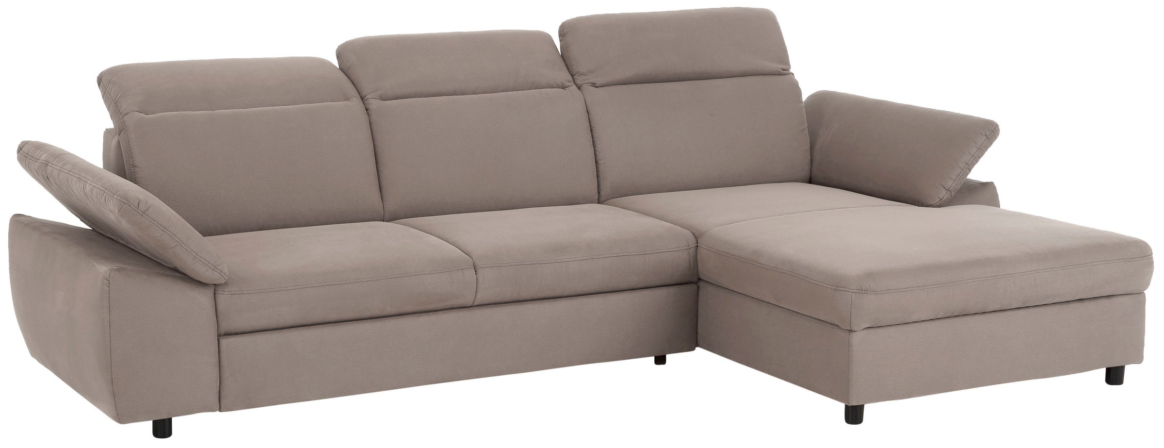 Home affaire Ecksofa »Mauritius L-Form«, mit Kopfteil- und Armlehnverstellung, mit Bettfunktion und Bettkasten