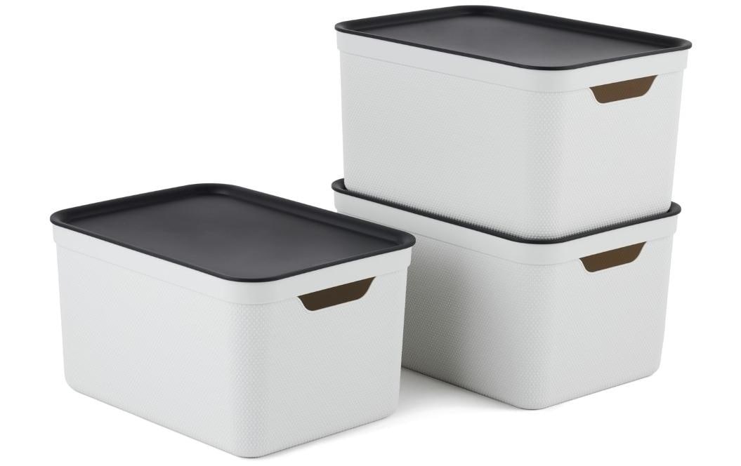Image of ROTHO Aufbewahrungsbox "3er-Set weiss A4 JIVE"