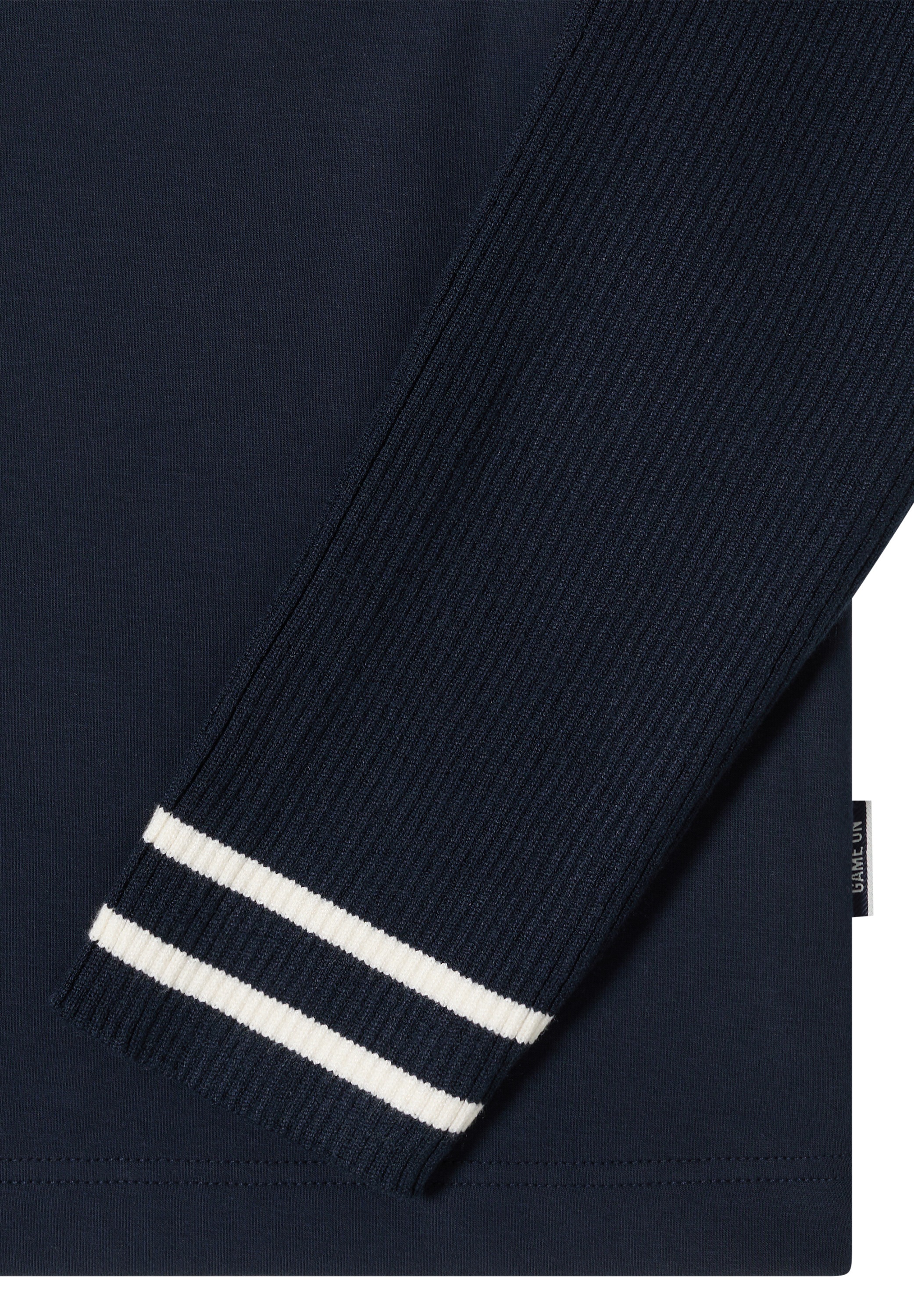 Cecil Sweatshirt , mit Strickärmeln und College Details
