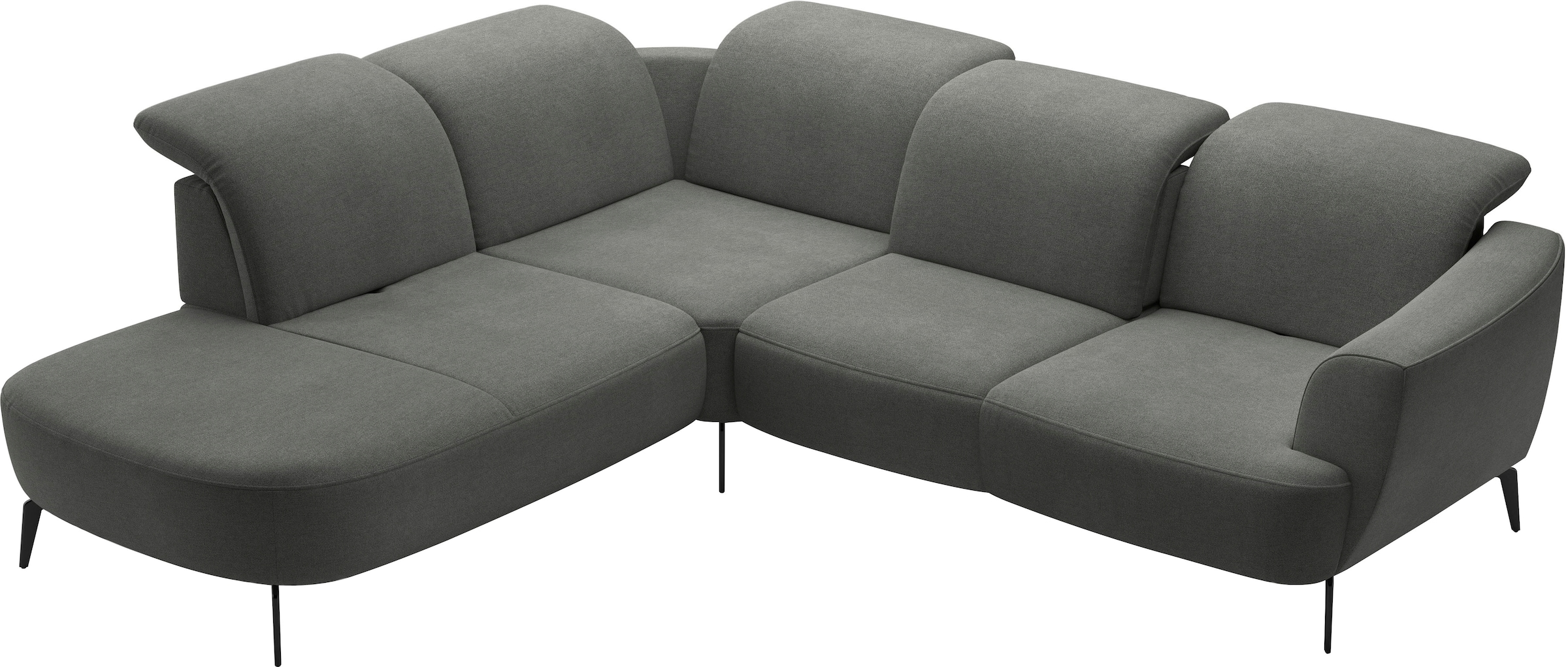 sit&more Ecksofa »Zoe«, ink.Sitztiefenverstellung, wahlweise mit Kopfteilverstellung