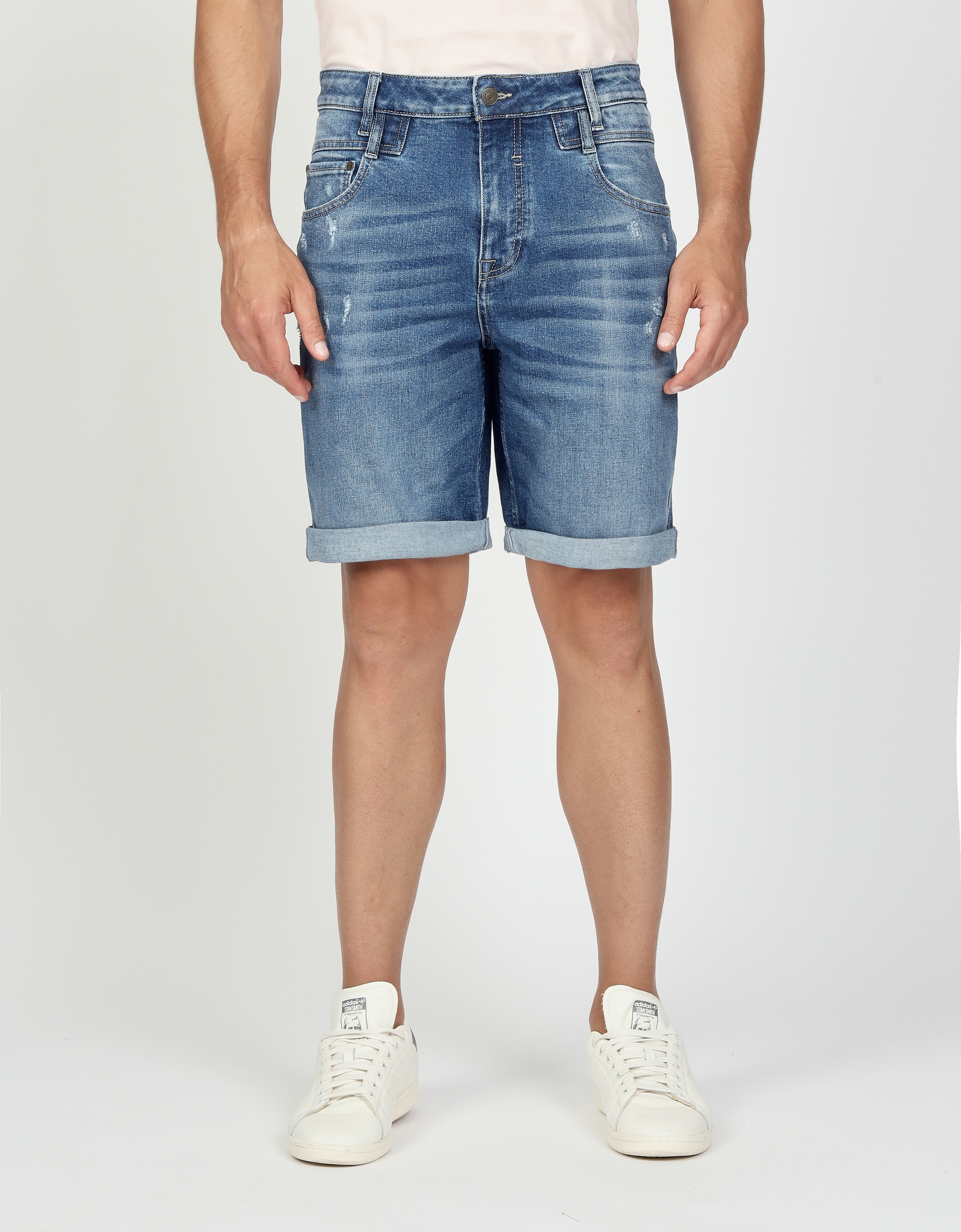 Image of GANG Jeansshorts "94MARCO" mit Doppelbunddetail, Relaxed Fit