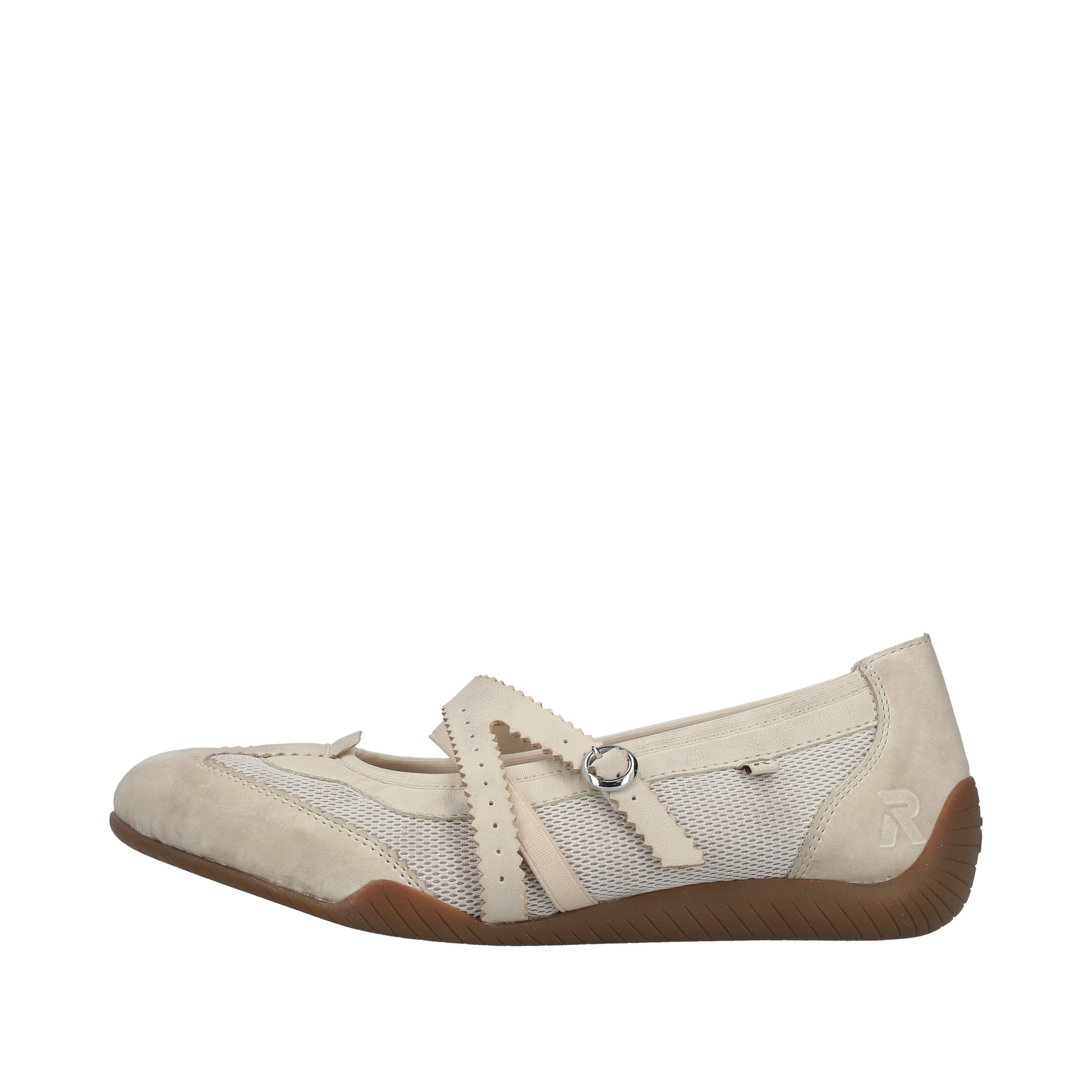 Rieker Riemchenballerina  Schlupfschuh, Flats, Slipper mit Mesheinsatz