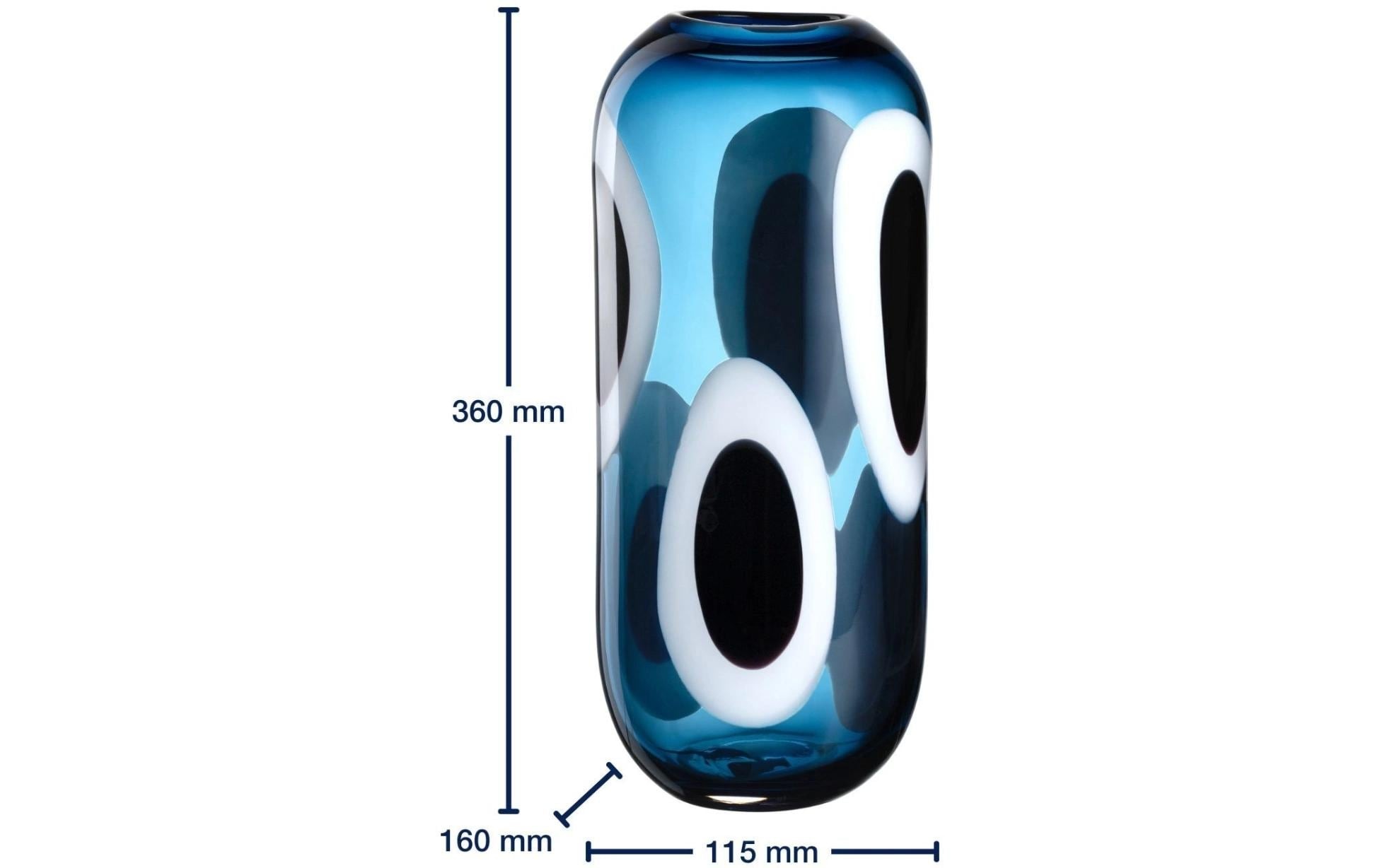LEONARDO Tischvase »Occhi Blu 36 cm«