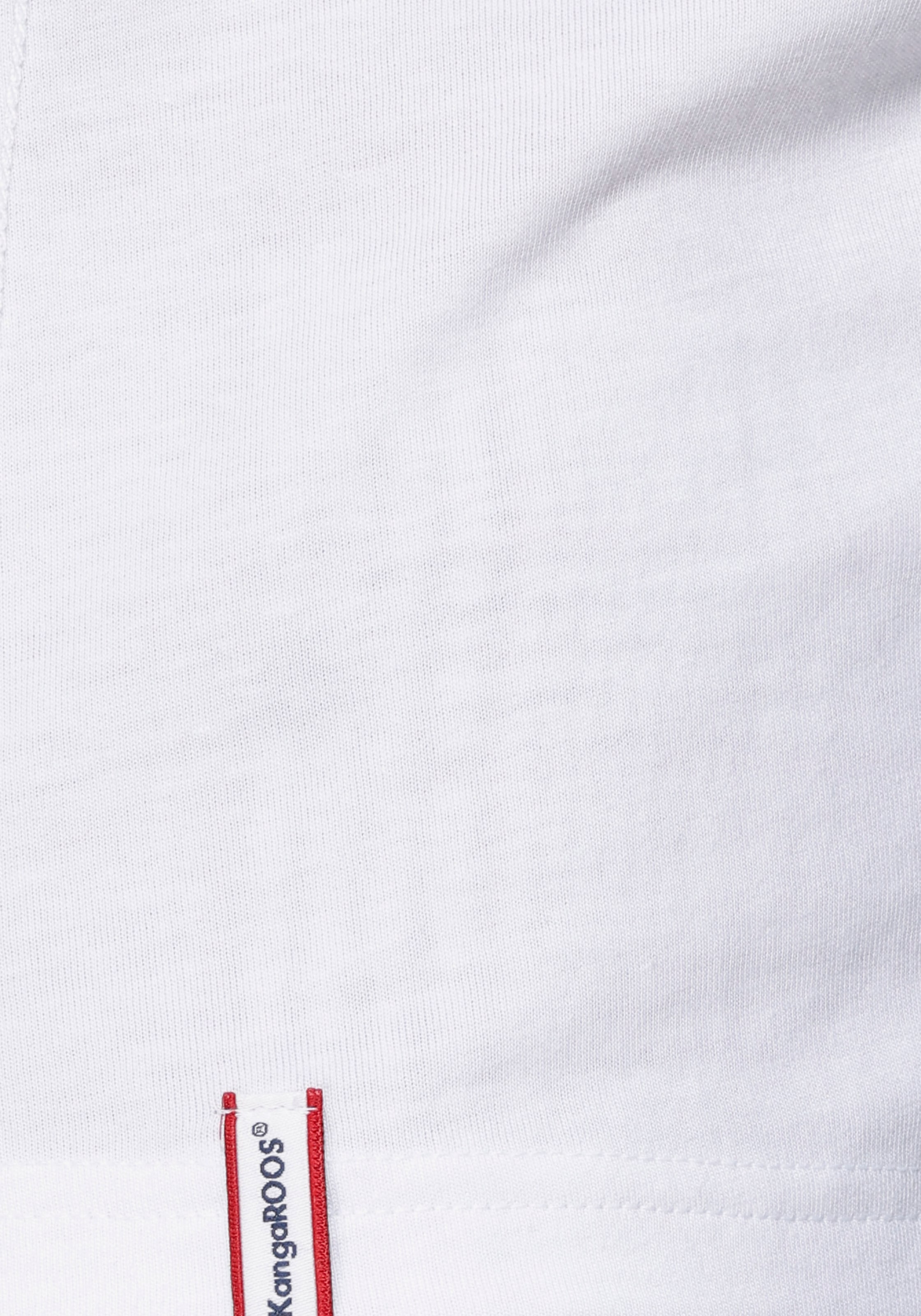 KangaROOS T-Shirt, mit aufgekrempelten Ärmelsaum