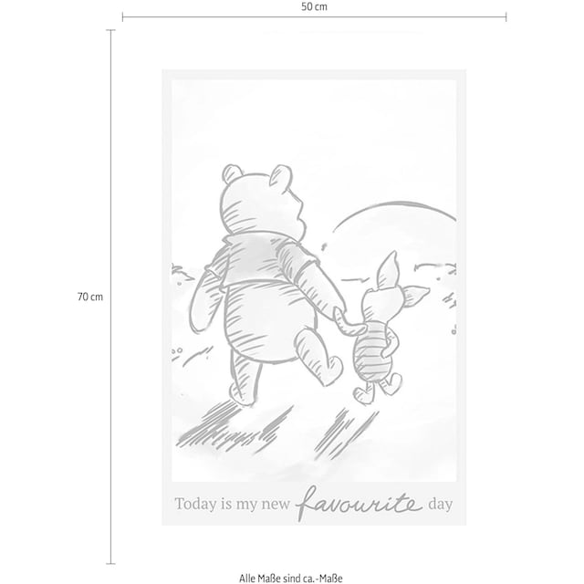 ✌ Komar Poster »Winnie Pooh Today«, Disney, (1 St.), Kinderzimmer,  Schlafzimmer, Wohnzimmer Acheter en ligne