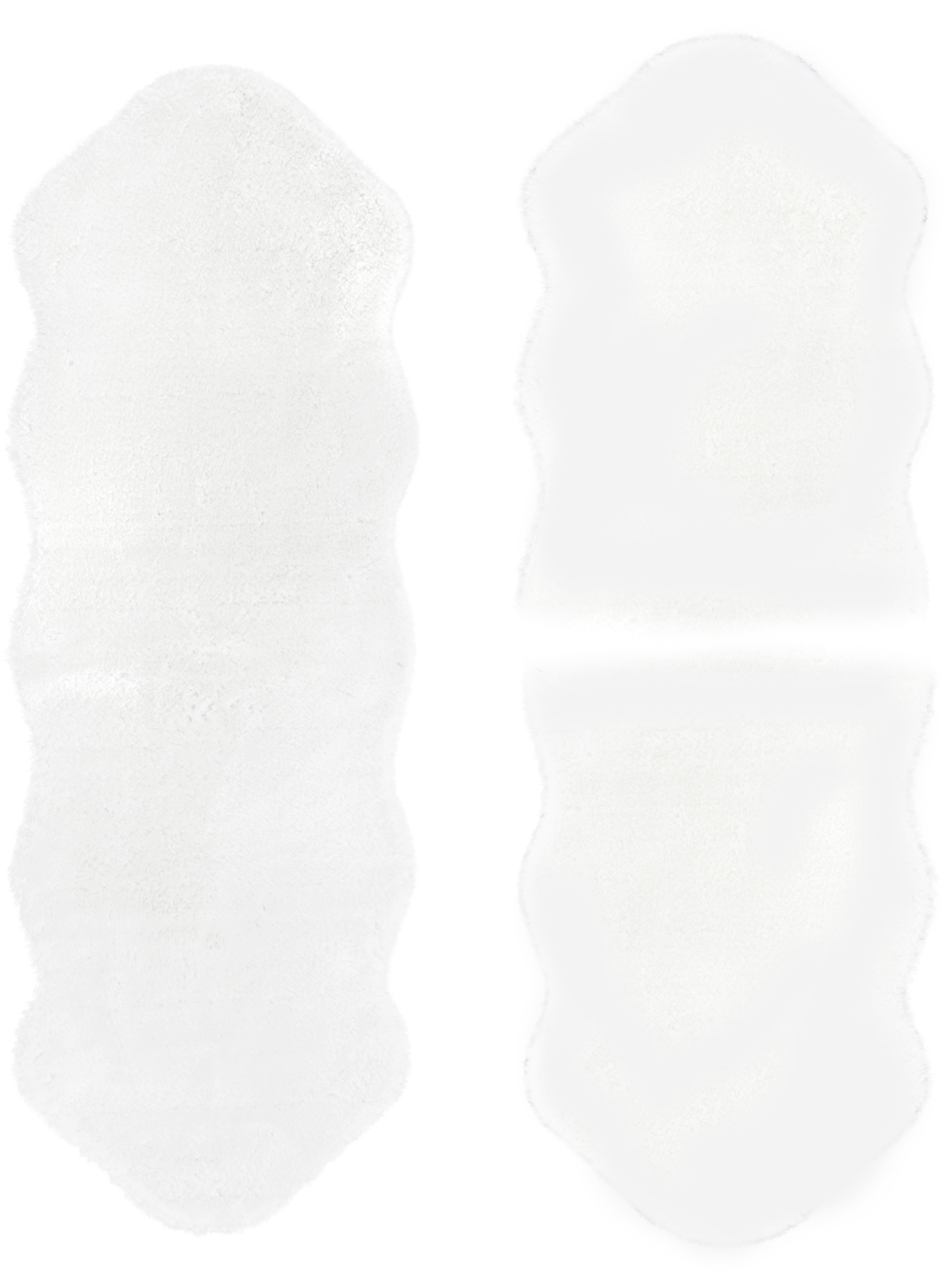 Image of Andiamo Bettumrandung "Bettvorleger Lamm Fellimitat" Höhe 20 mm 3 tlg. Kunstfell, sehr weicher Flor, waschbar, Bettvorleger, Läufer-Set