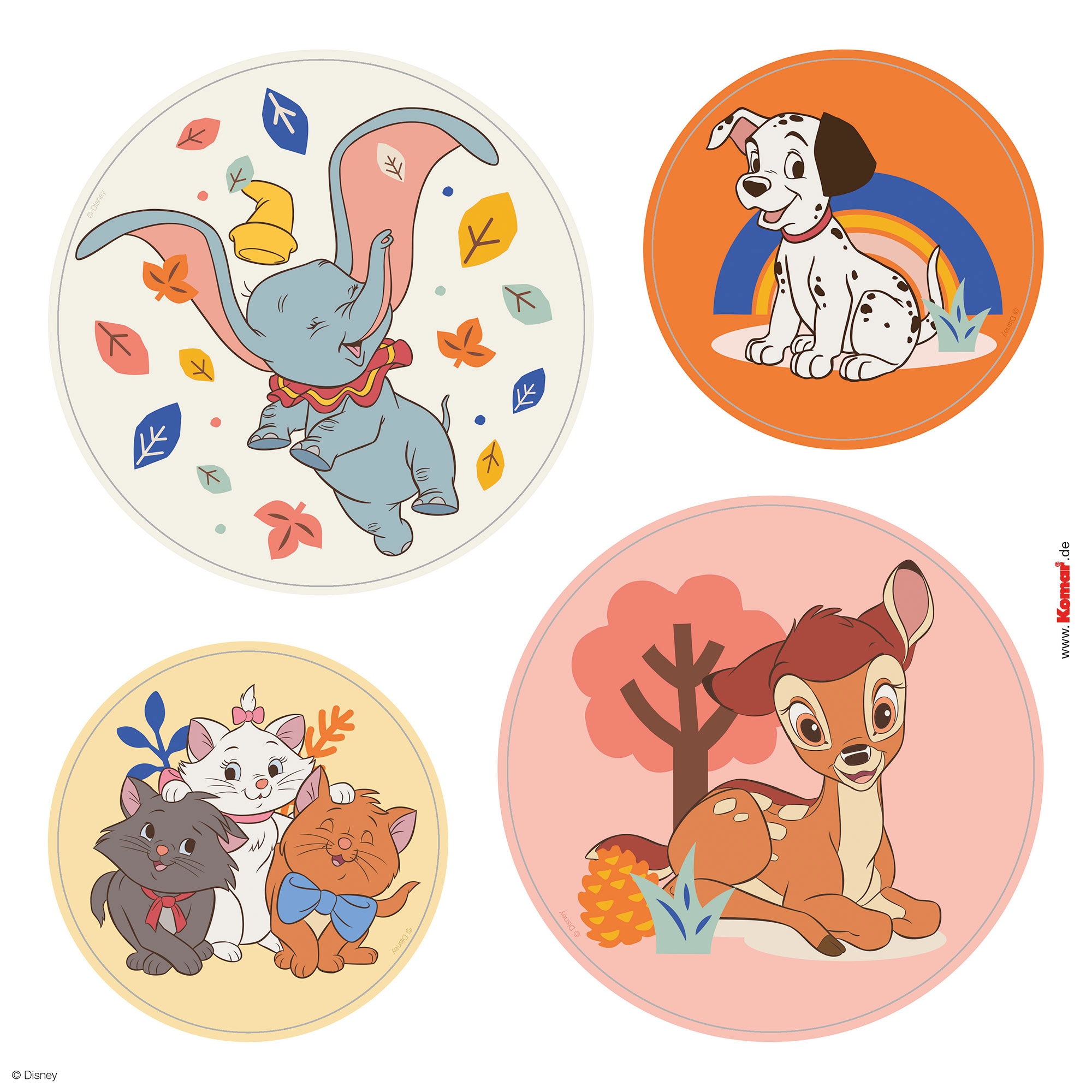 Komar Tableau de fenêtre »Fenstersticker - Better Together - Grösse 30 x 30 cm« 32 x 30 cm, 2 Bogen