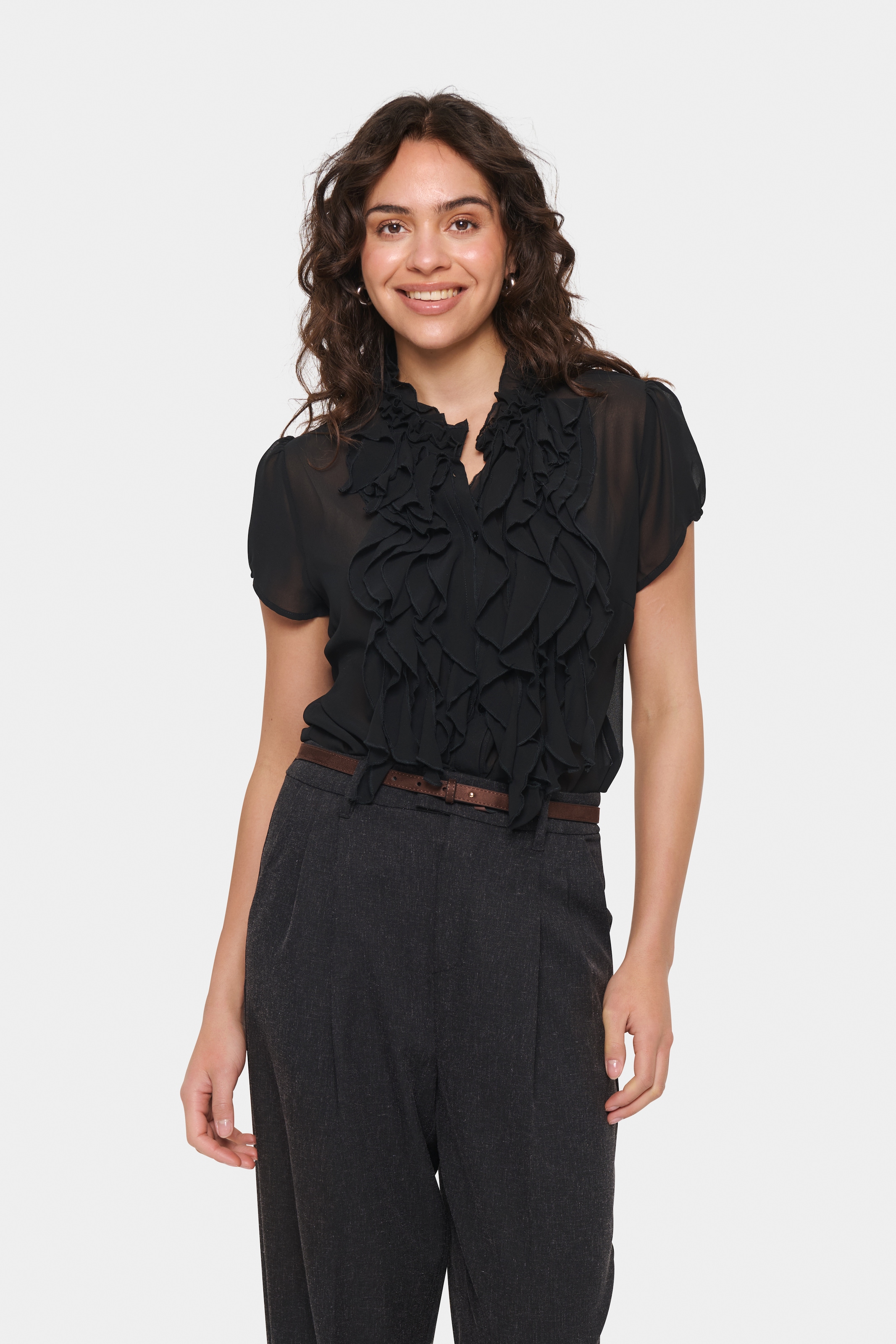 Image of Saint Tropez Chiffonbluse "LiljaSZ SS Shirt"