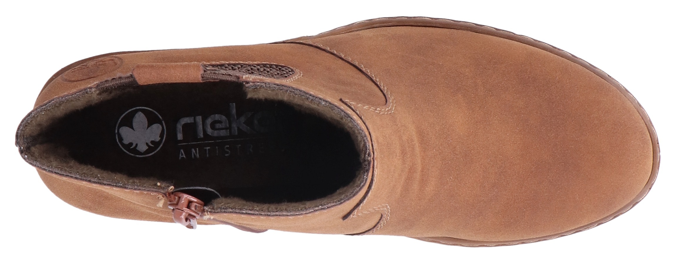 Rieker Cowboy Stiefelette, Westernstiefelette, Stiefelette mit seitlichem Stretcheinsatz