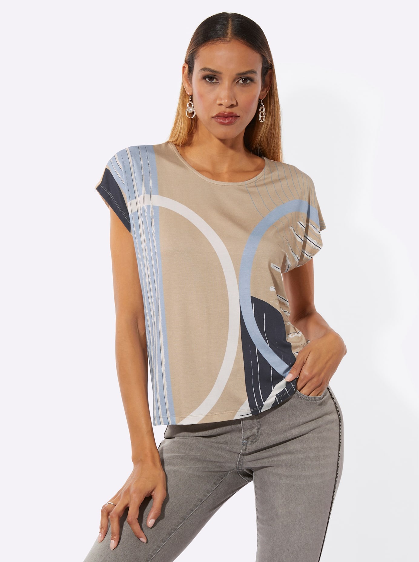 creation L Rundhalsshirt "Shirt" 1 tlg.