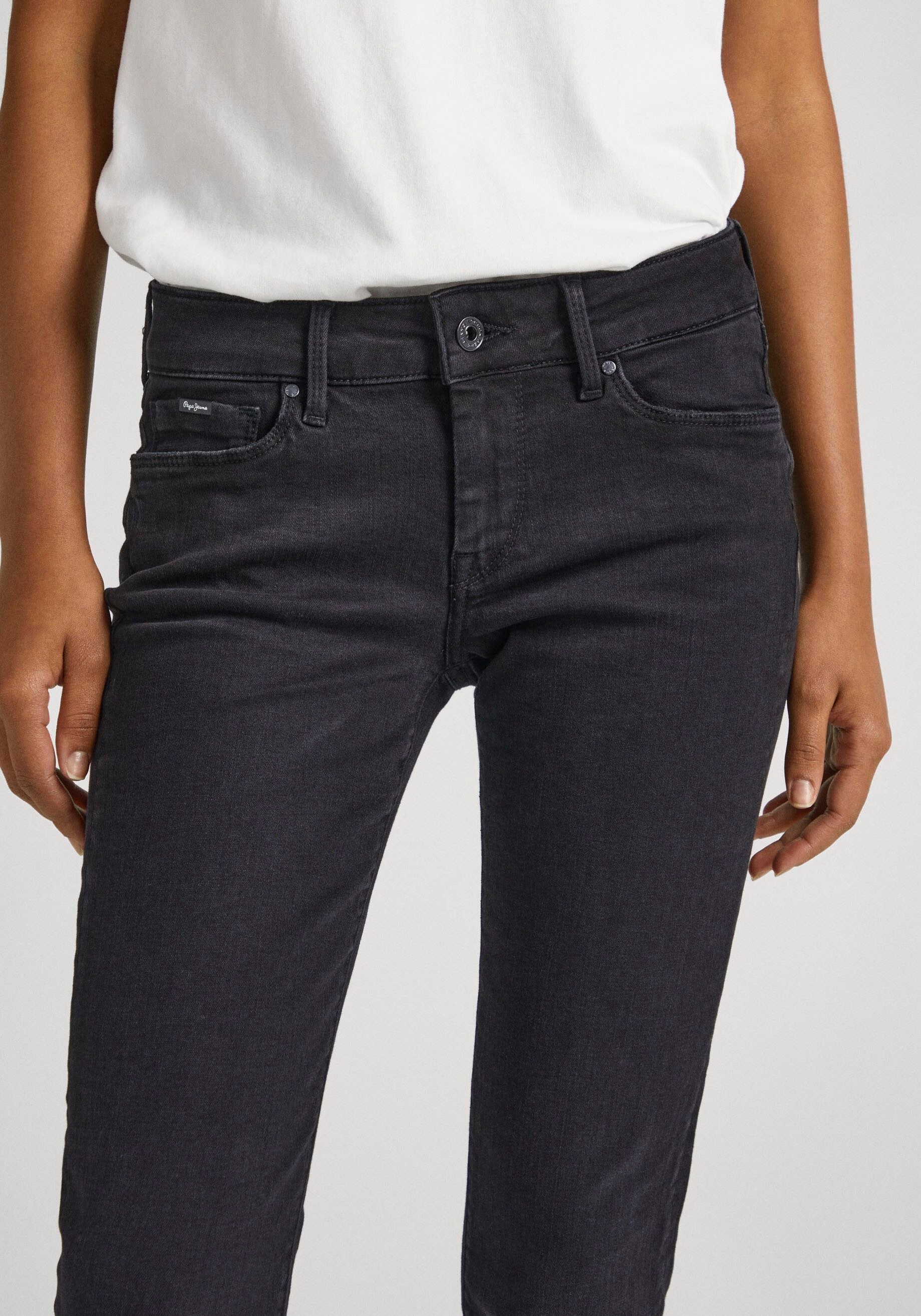 Pepe Jeans Skinny-fit-Jeans »SOHO«, im 5-Pocket-Stil mit 1-Knopf Bund und Stretch-Anteil