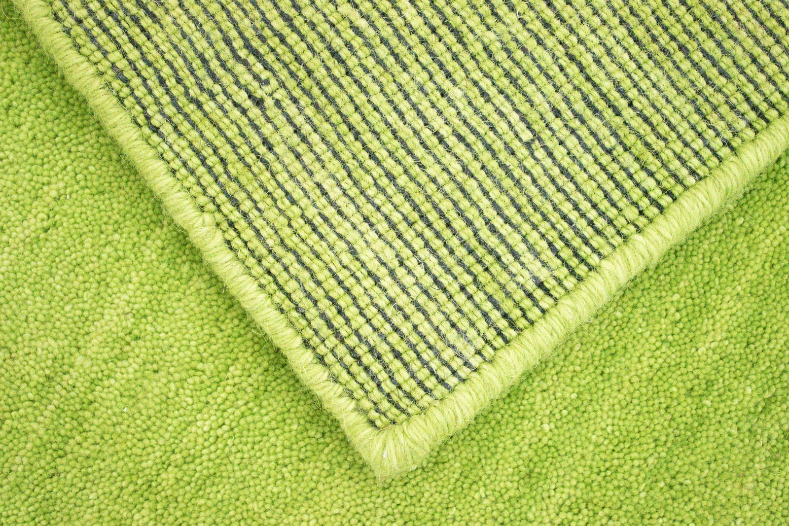 morgenland Wollteppich »Uni - Gabbeh Teppich - Softy«, rechteckig, 1,6 mm Höhe, Gabbeh Optik, Uni Farben, reine Wolle, sehr weicher Flor, Wohnzimmer