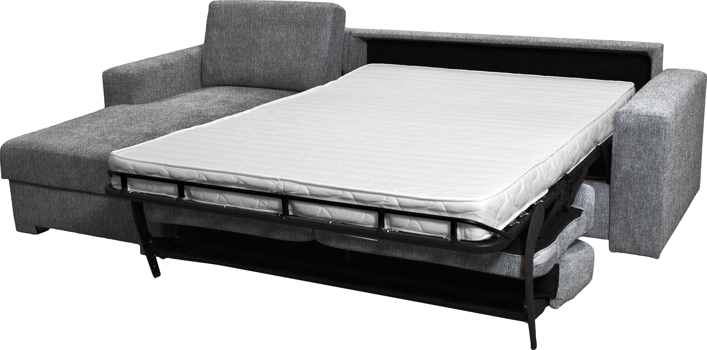 Home affaire Ecksofa »Roma "M" Matratzenhöhe 14 cm, Dauerschlaffunktion, mit Unterfederung,«, Liegemasse ca 143x198 cm, L-Form