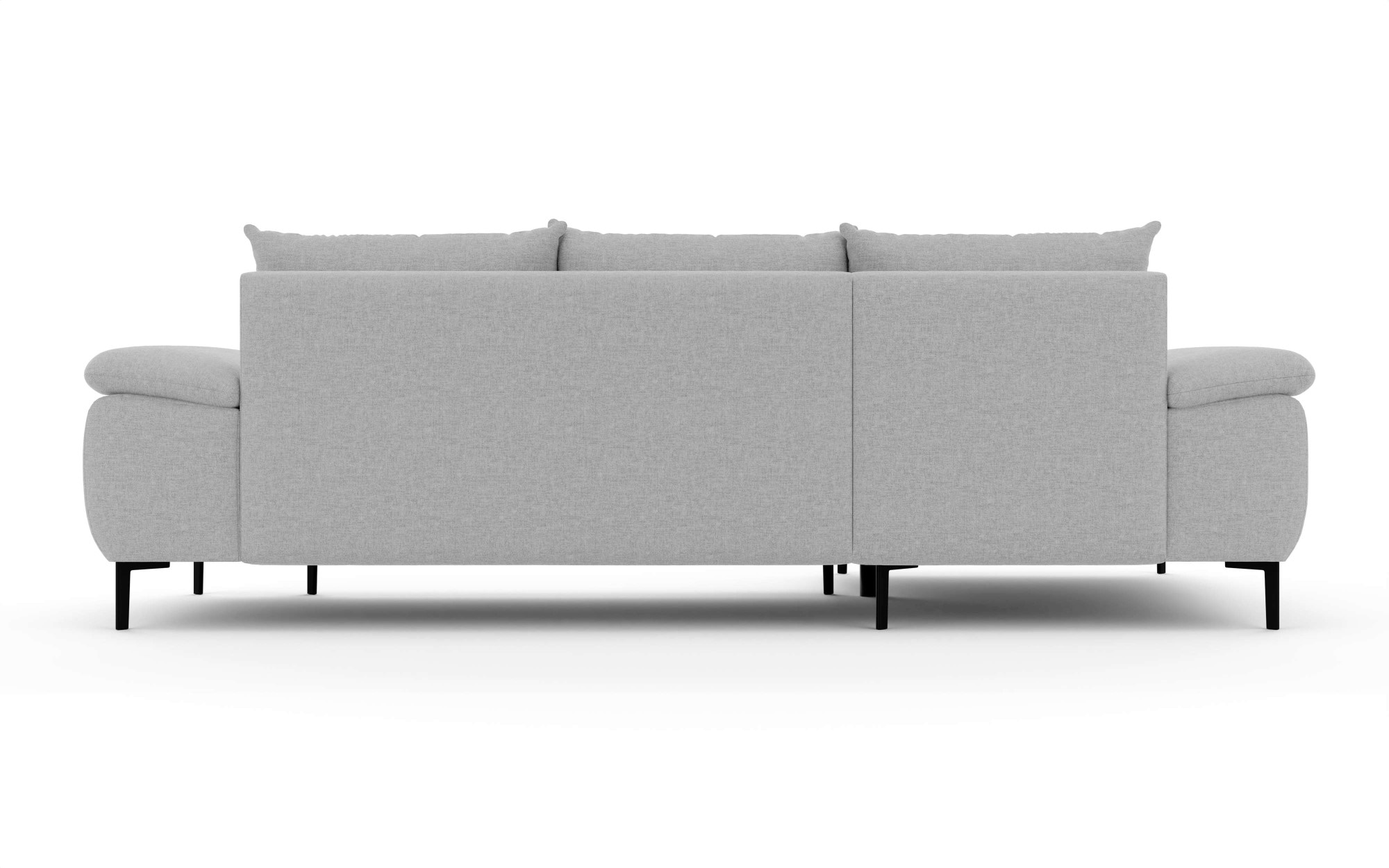 INOSIGN Ecksofa »DROMARA Schlafsofa mit Bettkasten, Masse: B/T/H 277/141/91 cm«, L-Form mit Recamiere rechts/links bestellbar, Wellenunterfederung