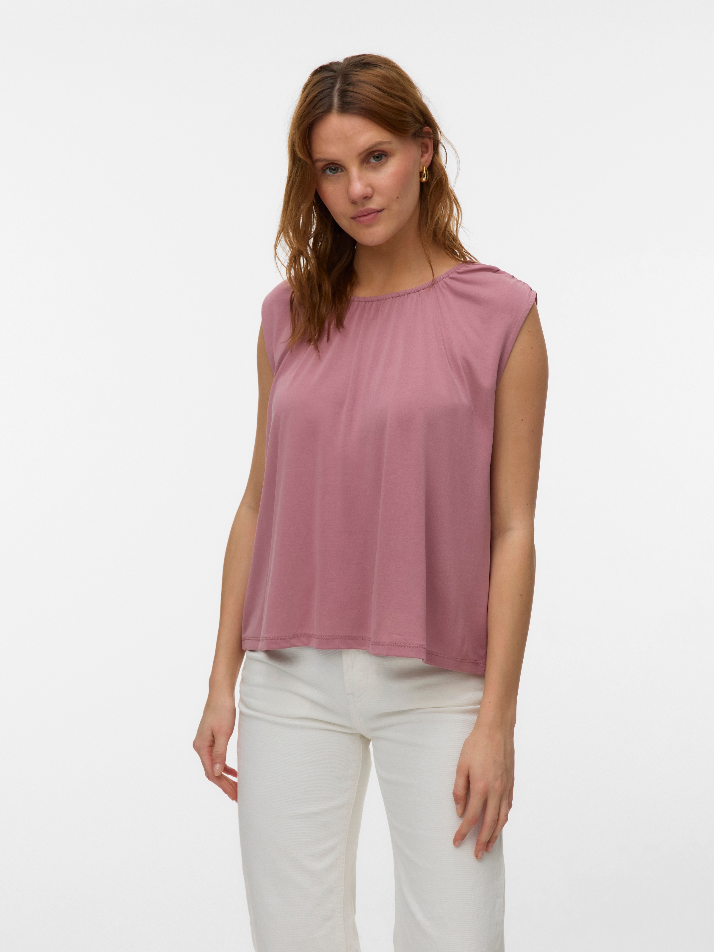 Vero Moda Shirttop »VMFILLI SL TOP JRS NOOS« Materialmix