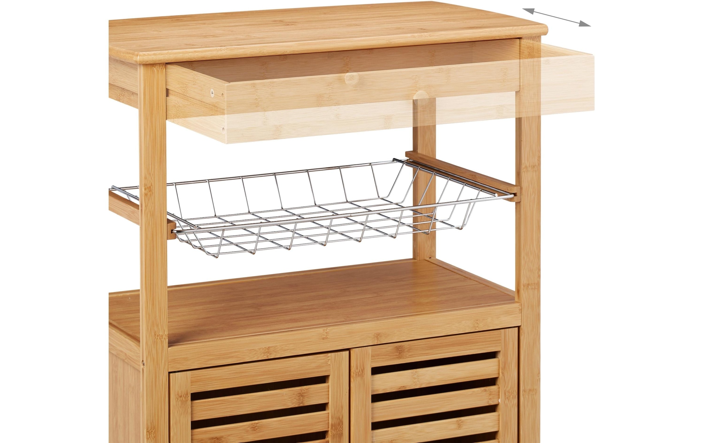 relaxdays Chariot de cuisine »82 x 59.5 x 35 cm«