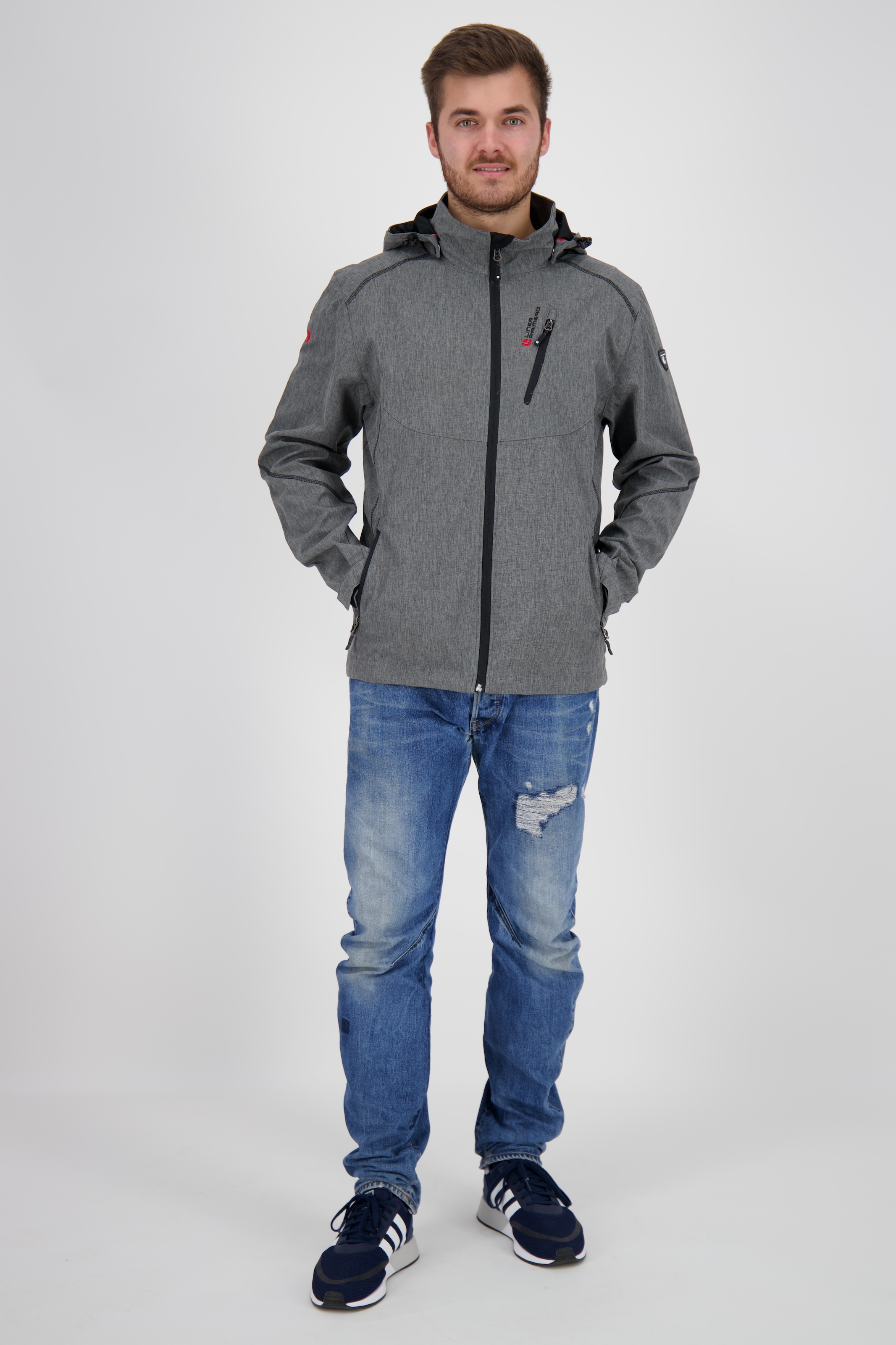 DEPROC Active Softshelljacke »GAROU PEAK MEN«, in edler Melange-Optik