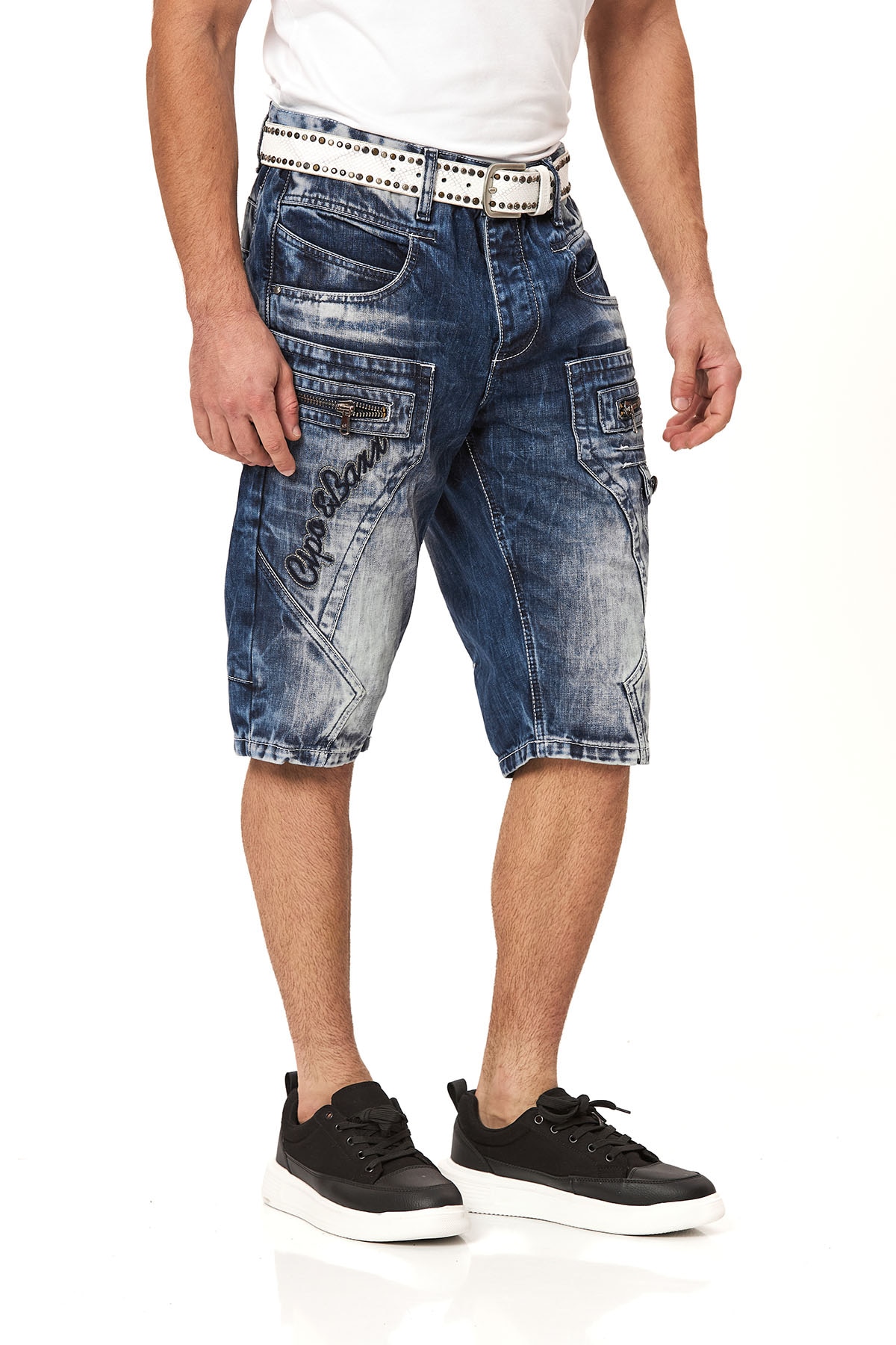 Cipo & Baxx Jeansbermudas Baumwolle, regular fit