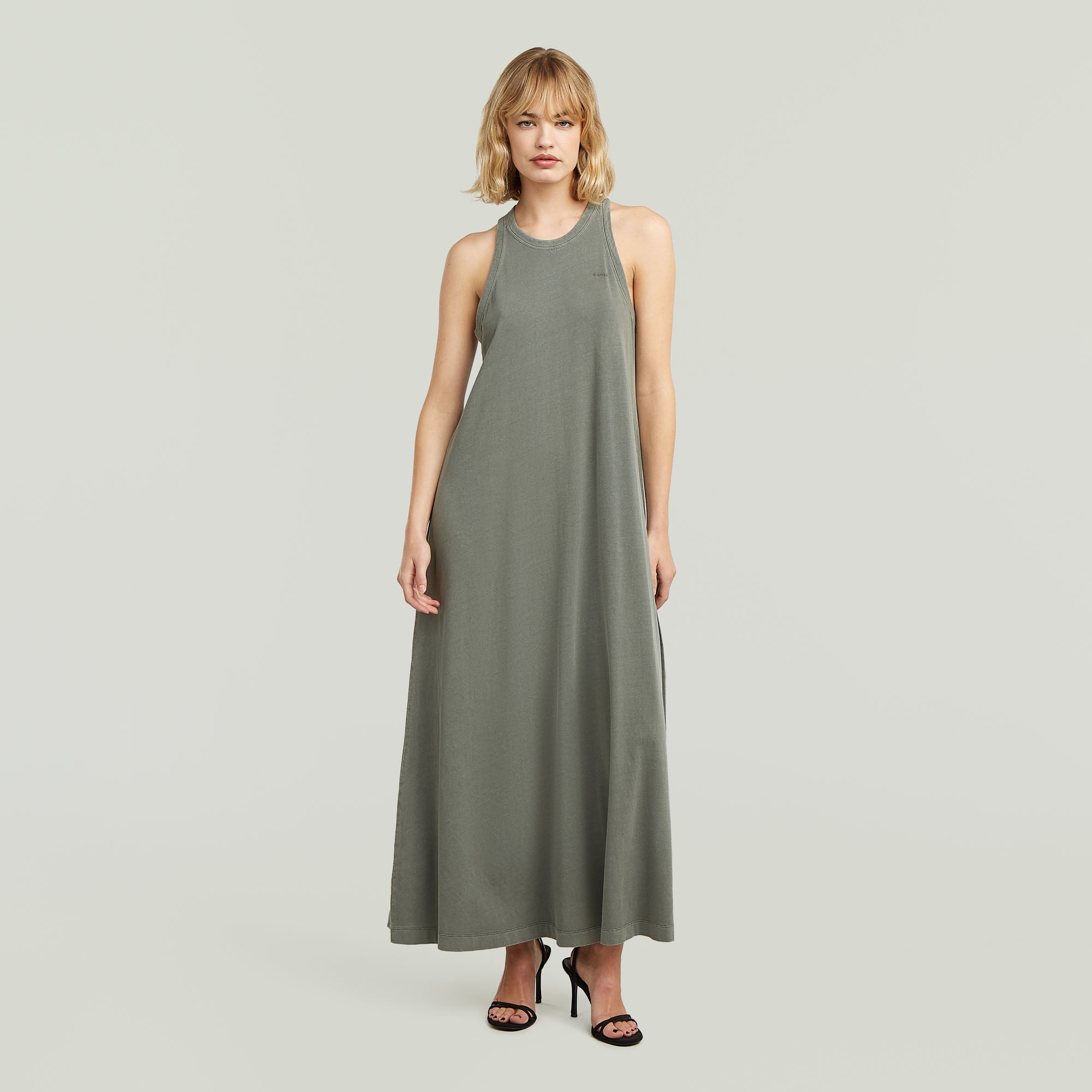 Image of G-STAR Maxikleid "Washed Tank Maxi Dress wmn" mit Racerback, Baumwolle